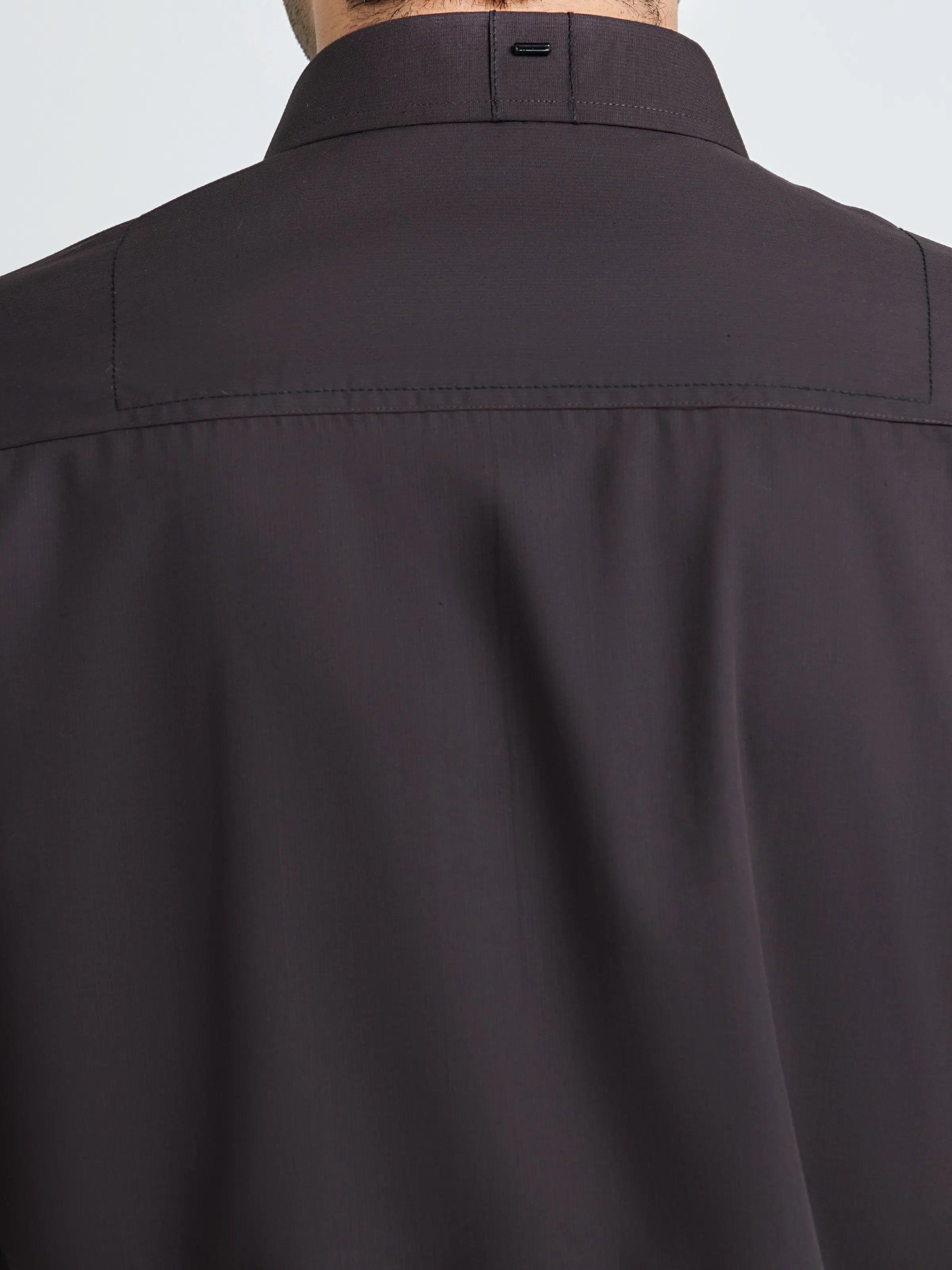 Men's Deep Brown Shalwar Kameez - EMTKS5-41224 - Image 4