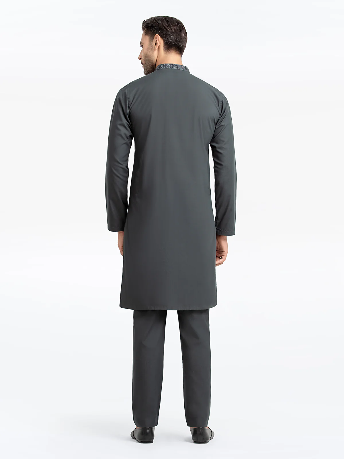 Men's Deep Green Kurta Pajama - EMTKPT24-040 - Image 5