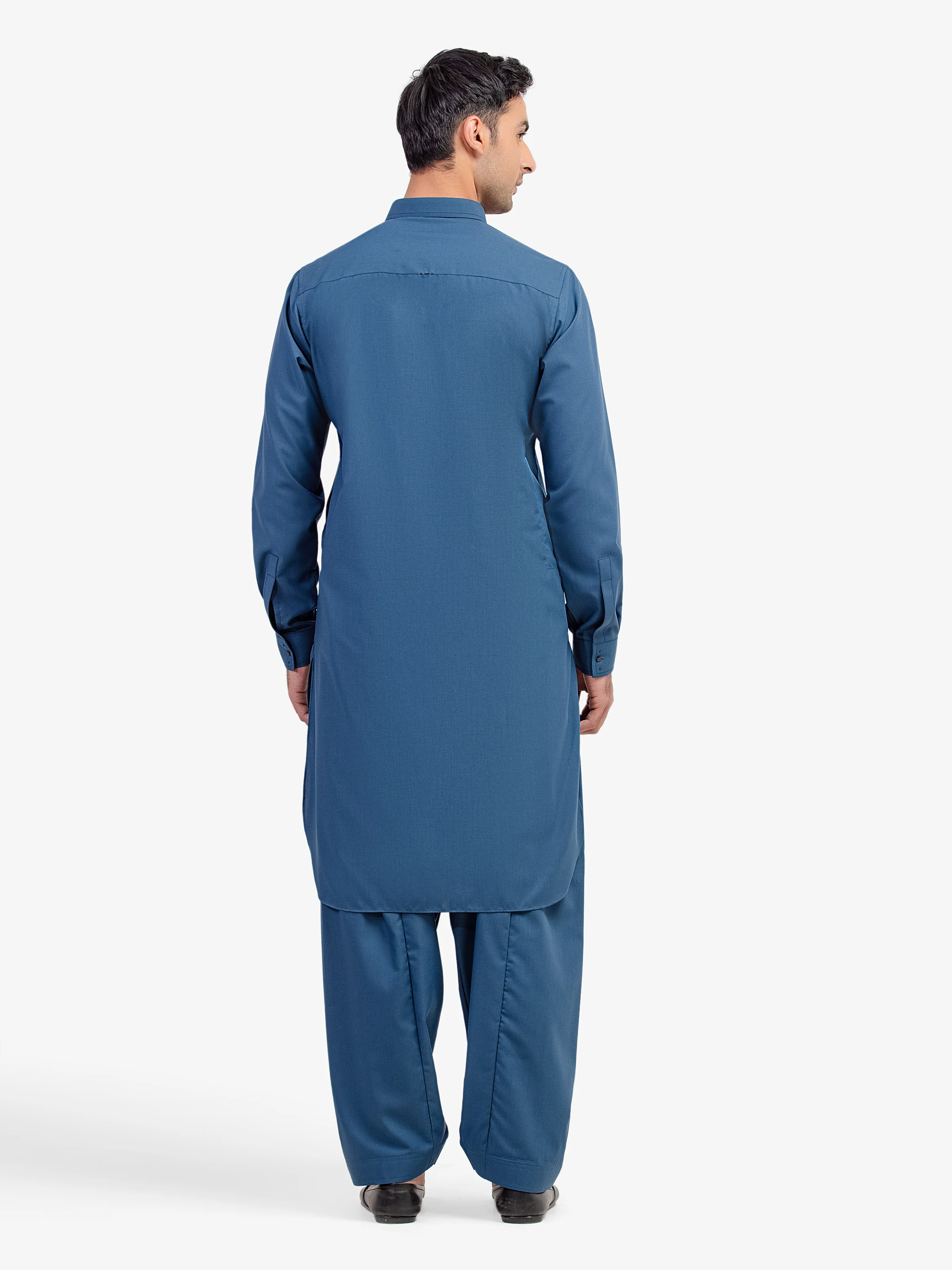 Men's Deep Ocean Shalwar Kameez - EMTKST5-99592 - Image 6