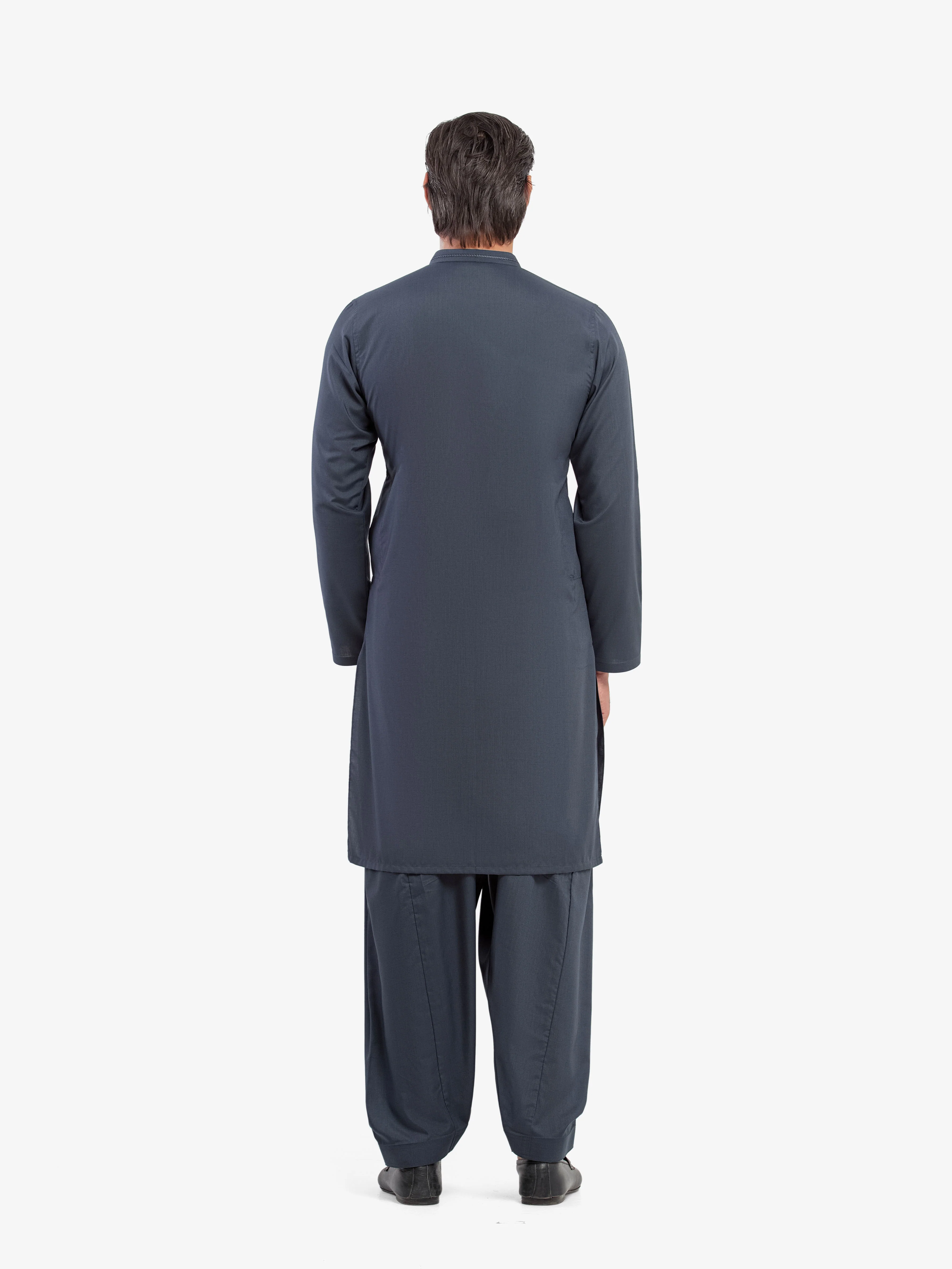 Men's Deep Ocean Shalwar Kameez - EMTKST5-99600 - Image 5
