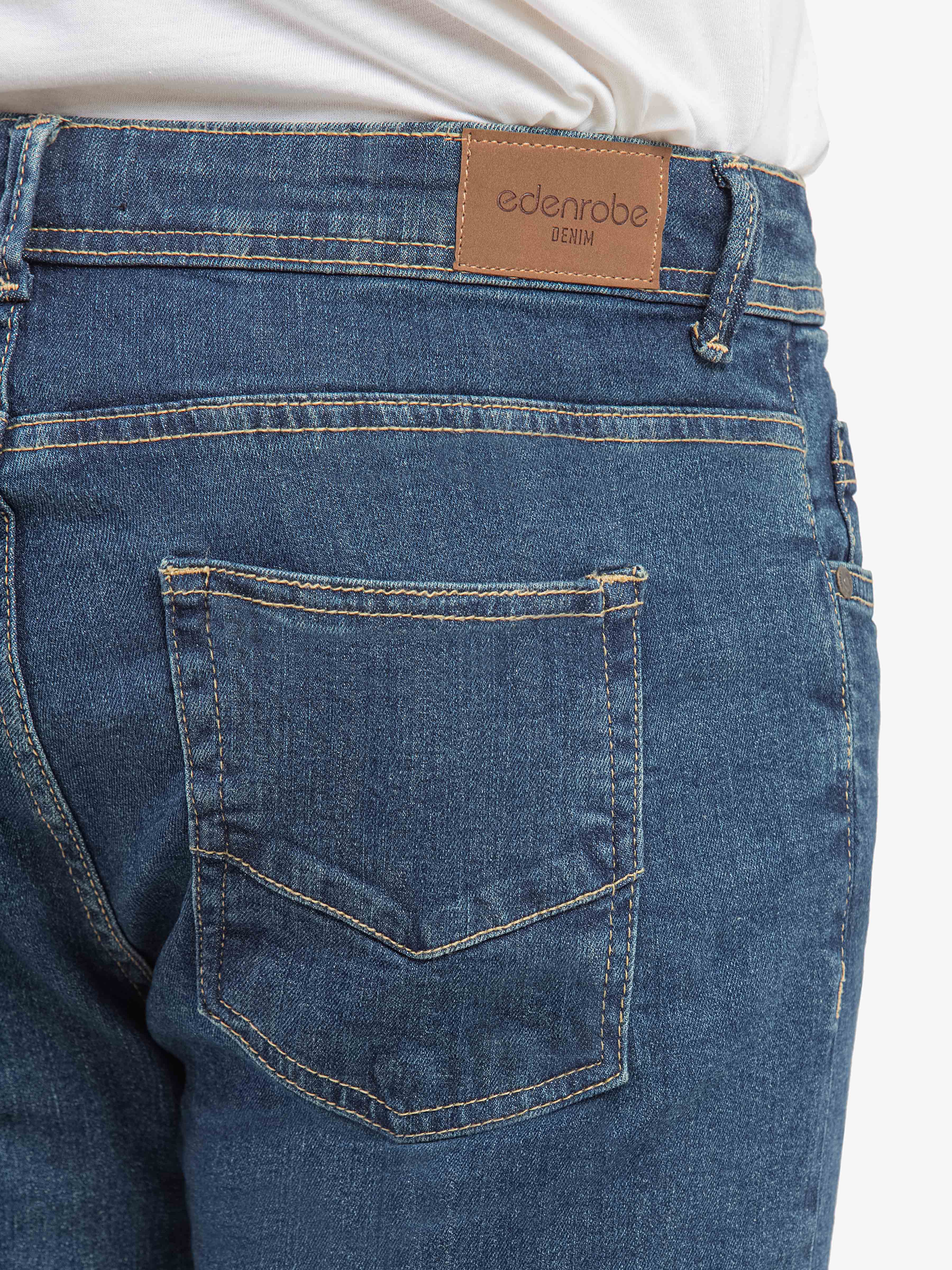 Men's Denim Blue Denim Pant - EMBPD5-016 - Image 6