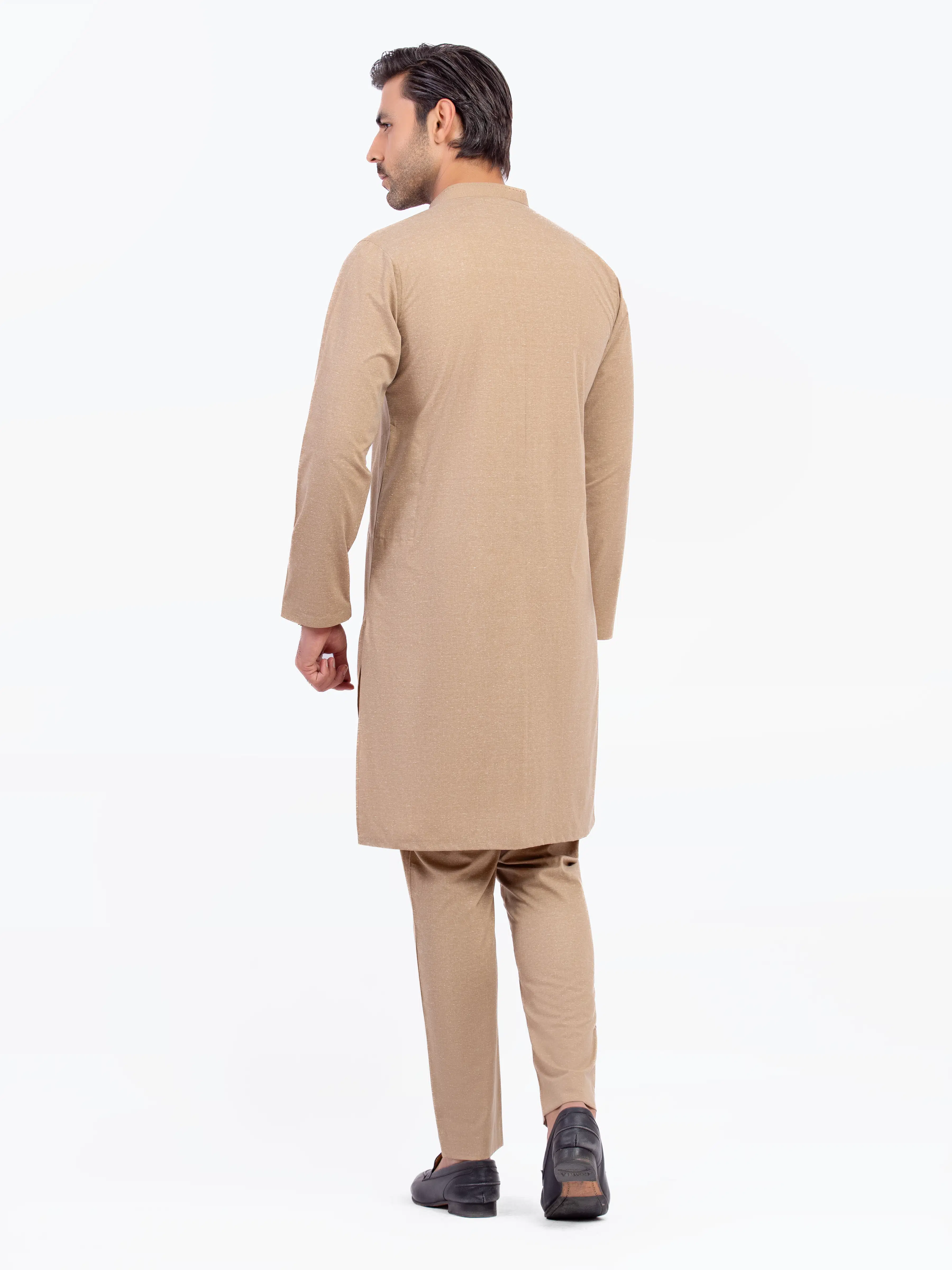 Men's Fawn Kurta Pajama - EMTKPT5-073 - Image 5