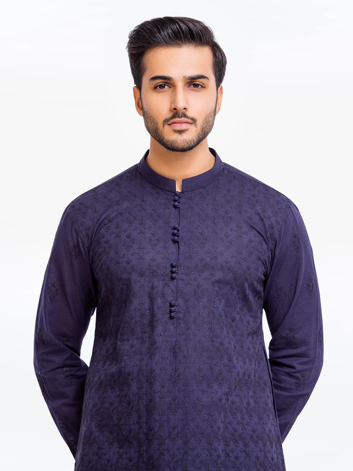 Men's Fawn Kurta Pajama - EMTSC23-090 - Image 3