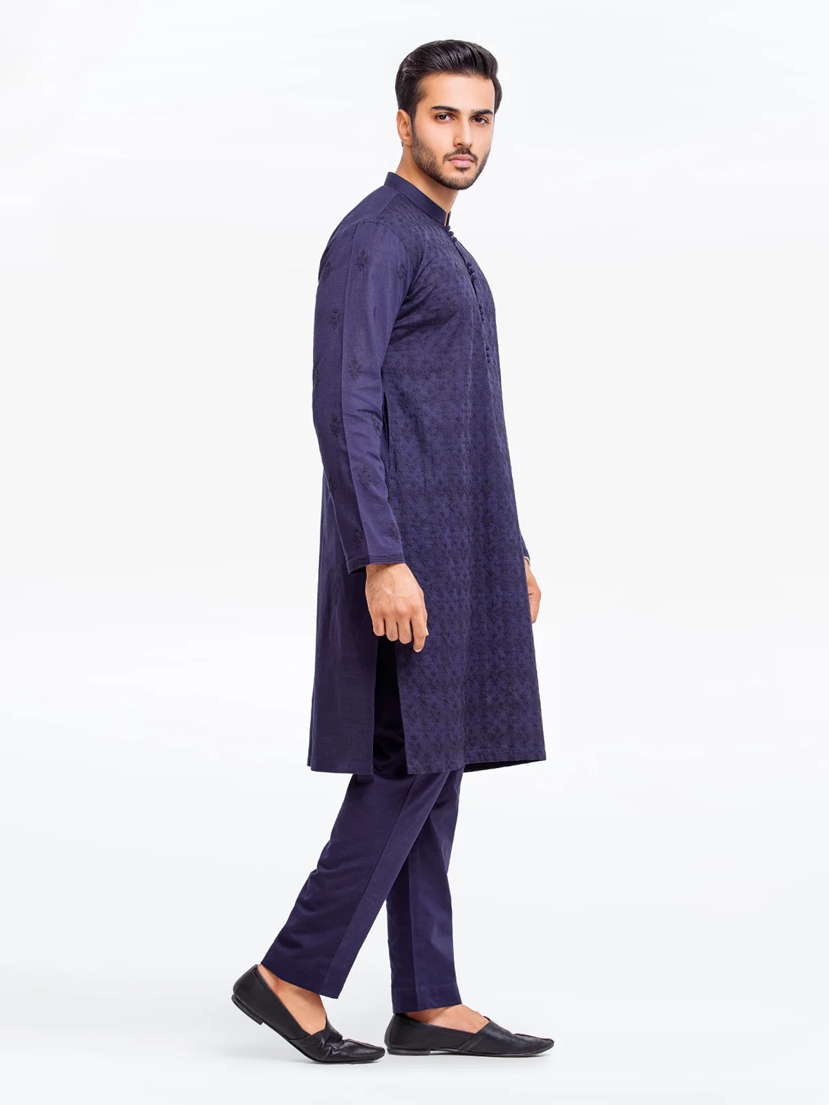 Men's Fawn Kurta Pajama - EMTSC23-090 - Image 4
