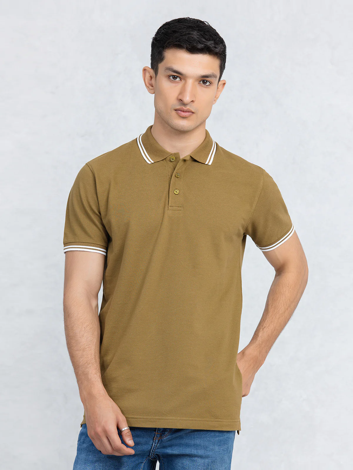 Men's Green Polo Shirt - EMTPS23-006 - Image 2