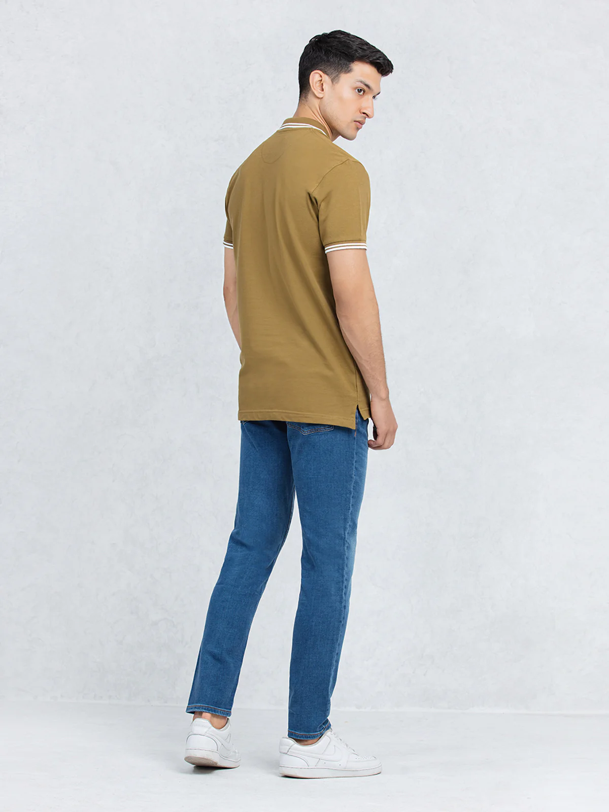 Men's Green Polo Shirt - EMTPS23-006 - Image 4