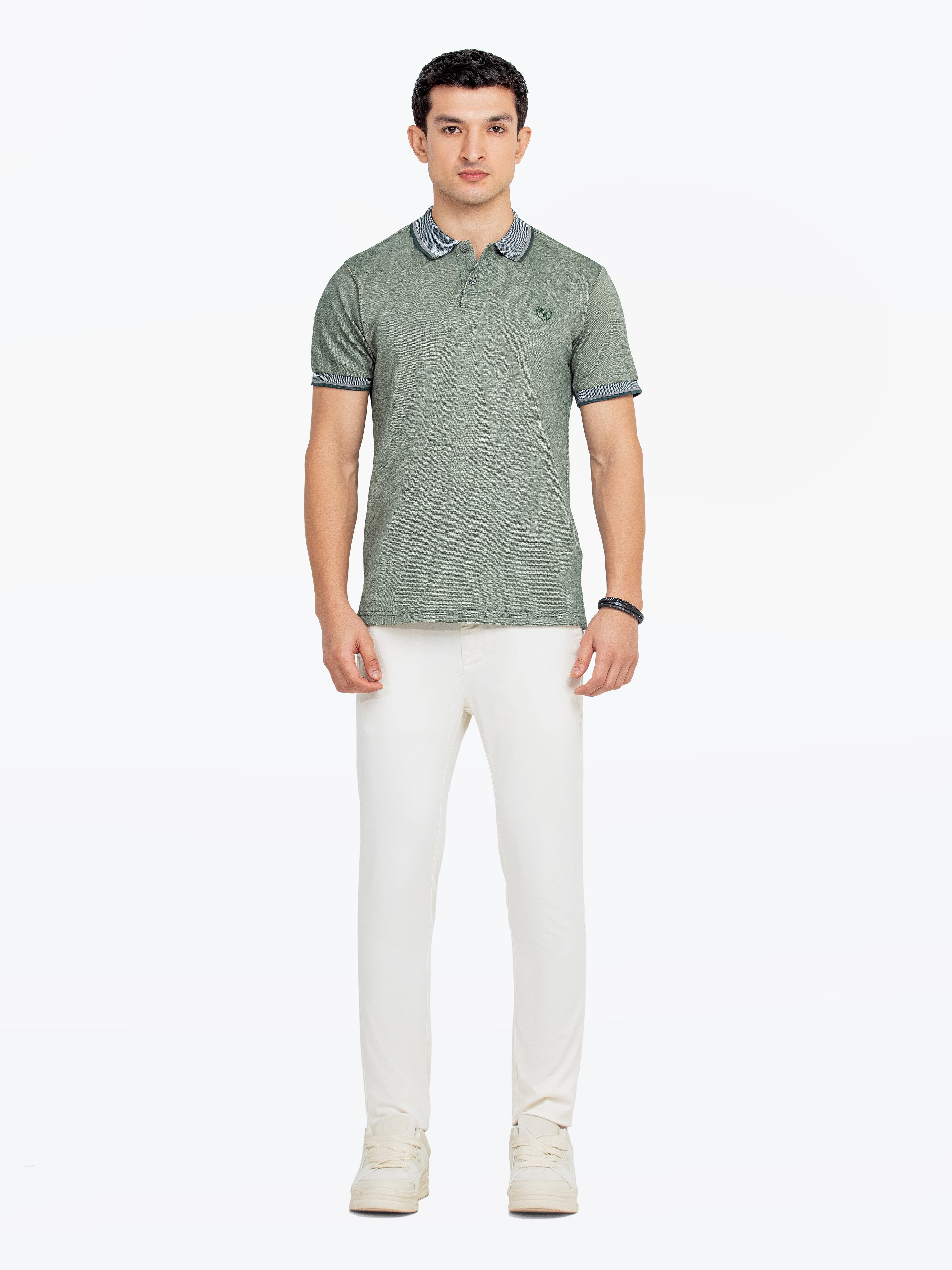 Men's Green Polo Shirt - EMTPS24-057 - Image 2