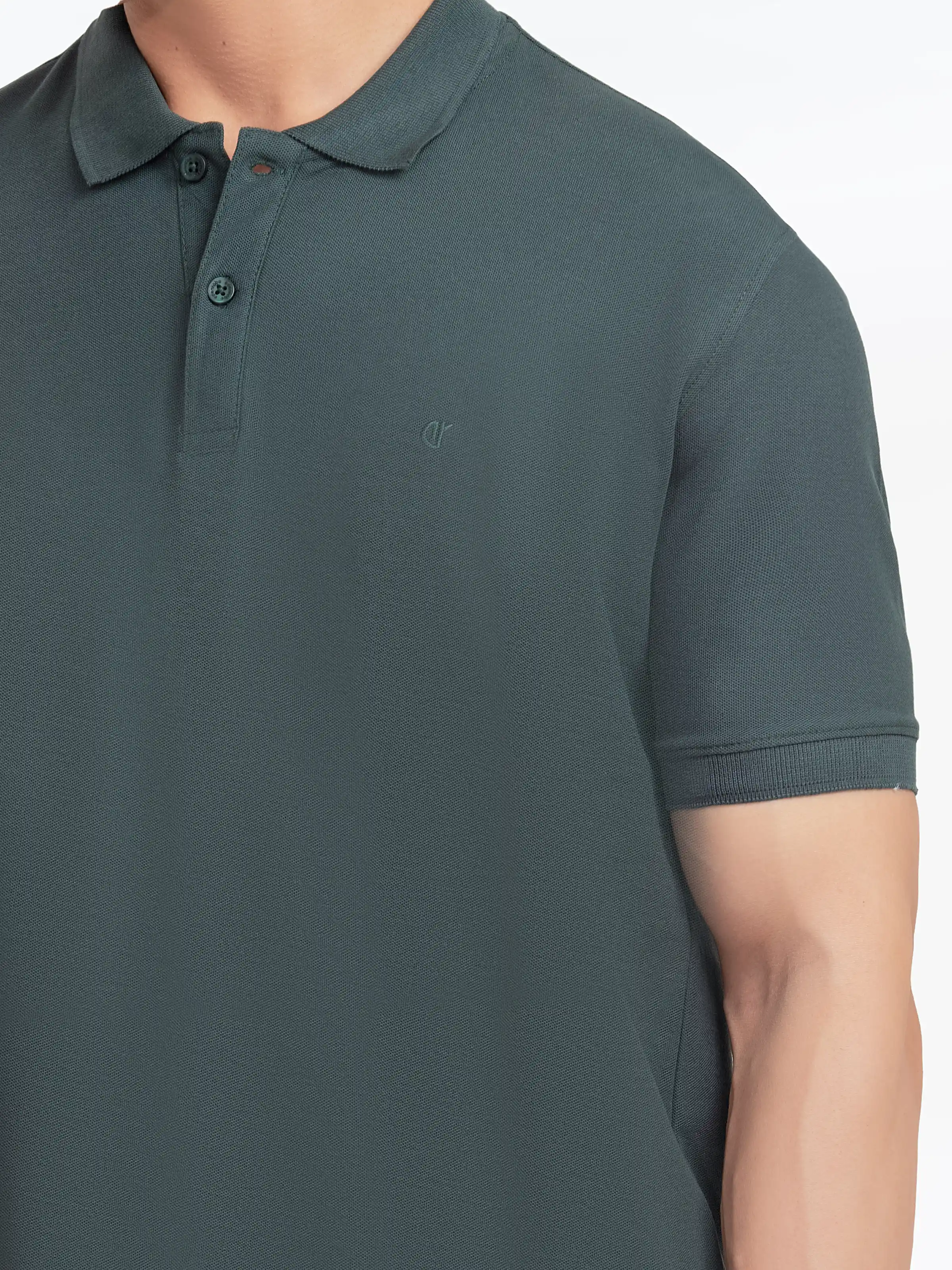 Men's Green Polo Shirt - EMTPS5-048 - Image 3