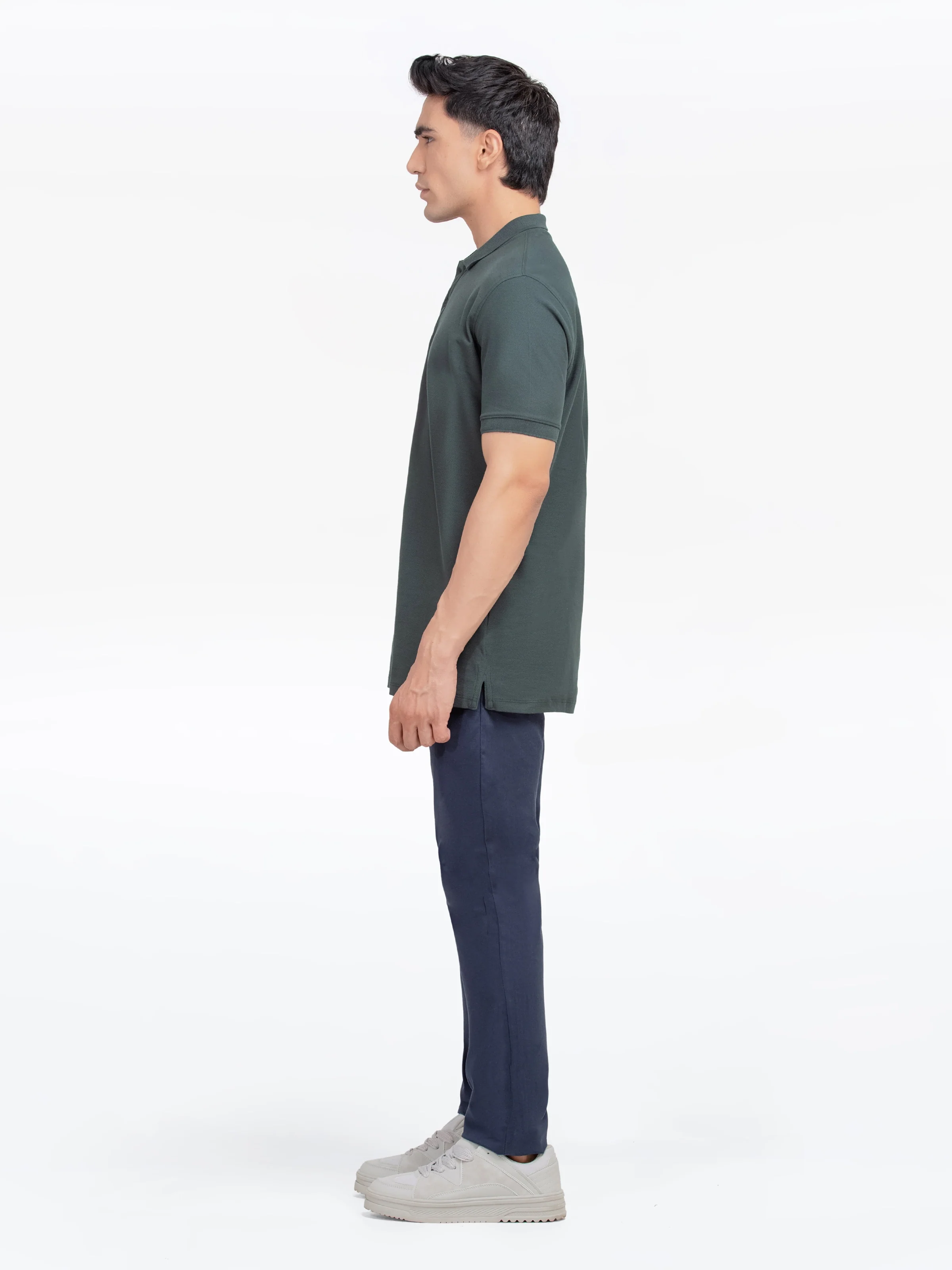 Men's Green Polo Shirt - EMTPS5-048 - Image 4