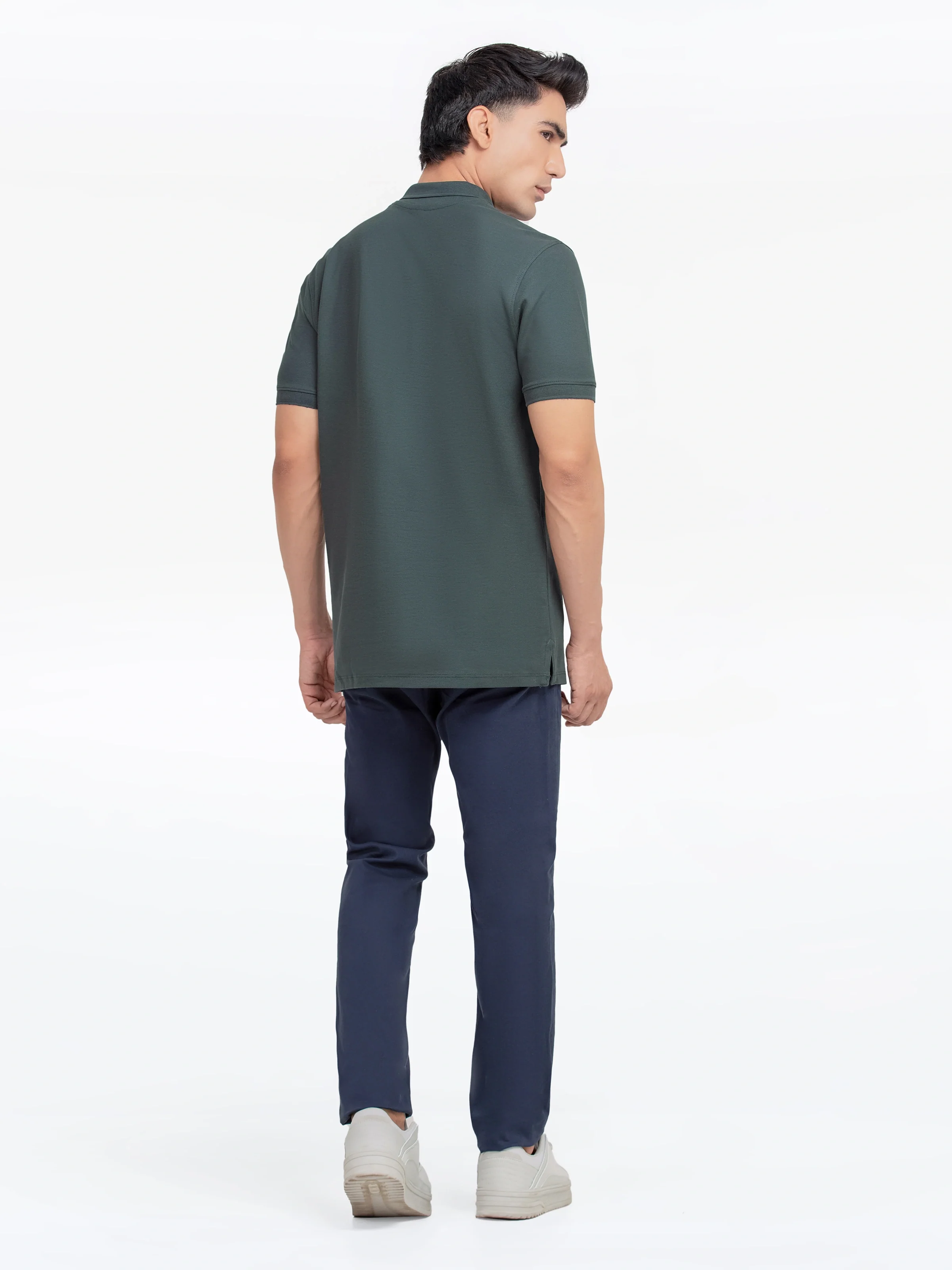 Men's Green Polo Shirt - EMTPS5-048 - Image 5