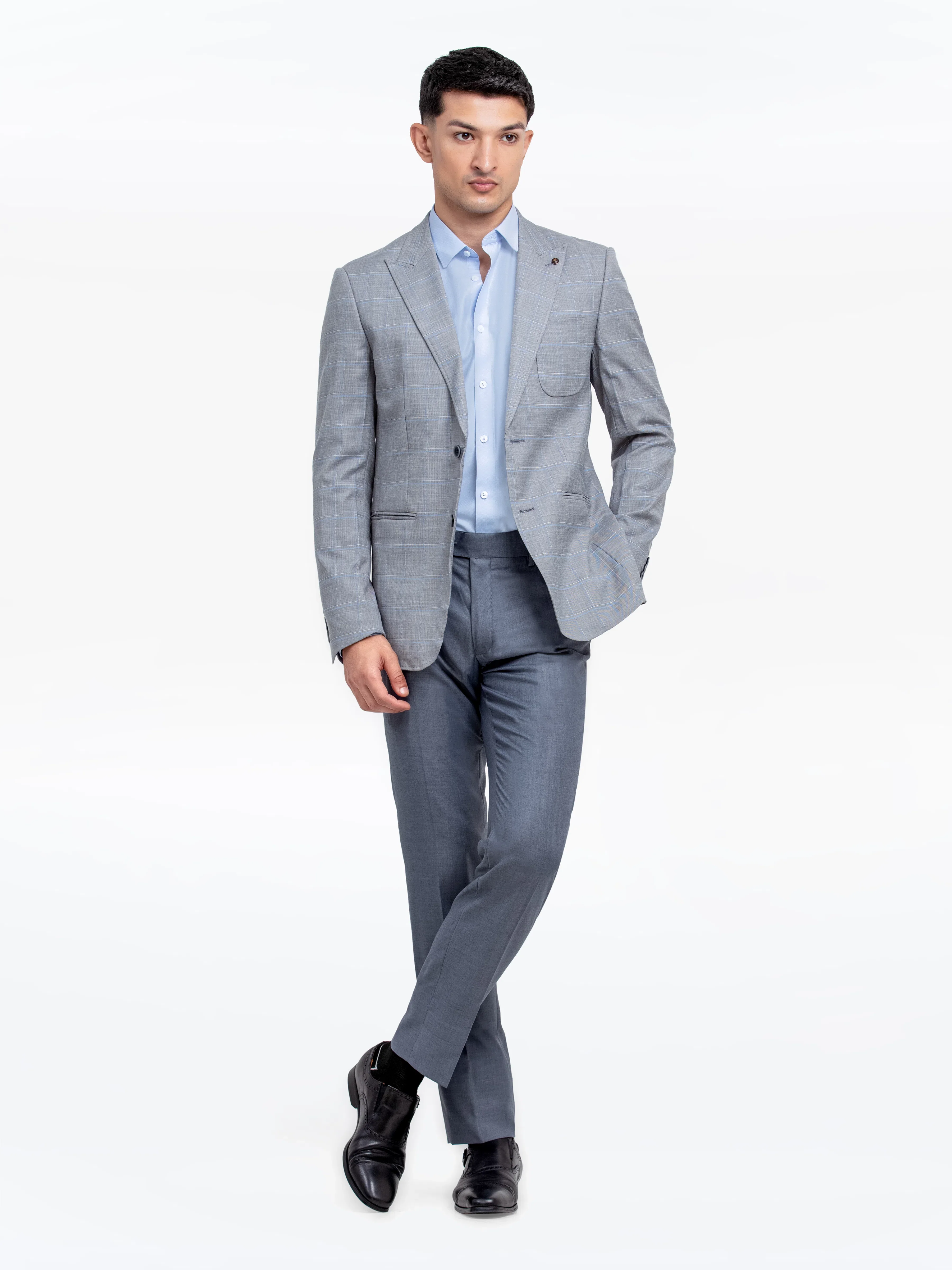 Men's Grey Blazer - EMTB24-6879 - Image 2