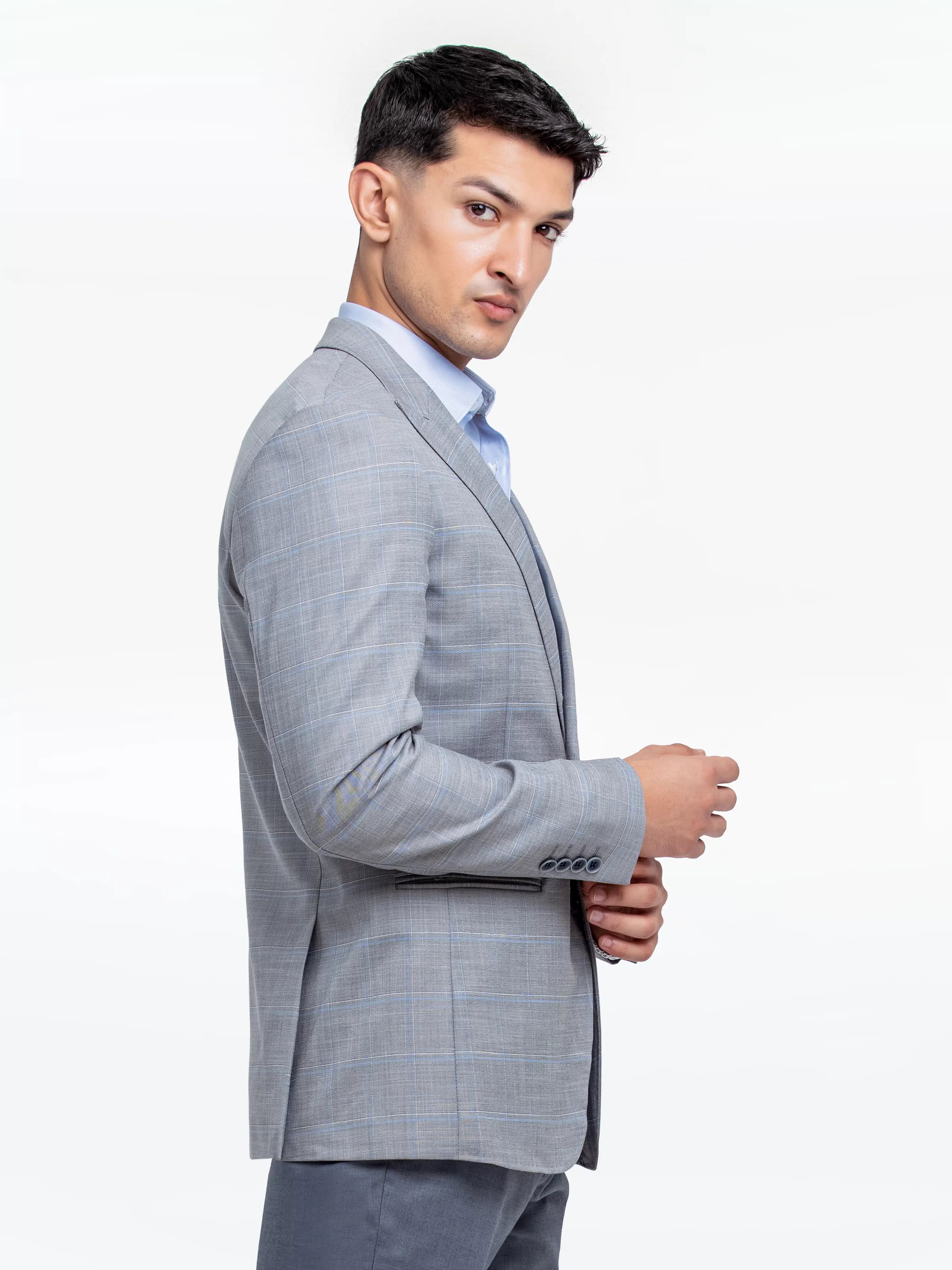 Men's Grey Blazer - EMTB24-6879 - Image 5