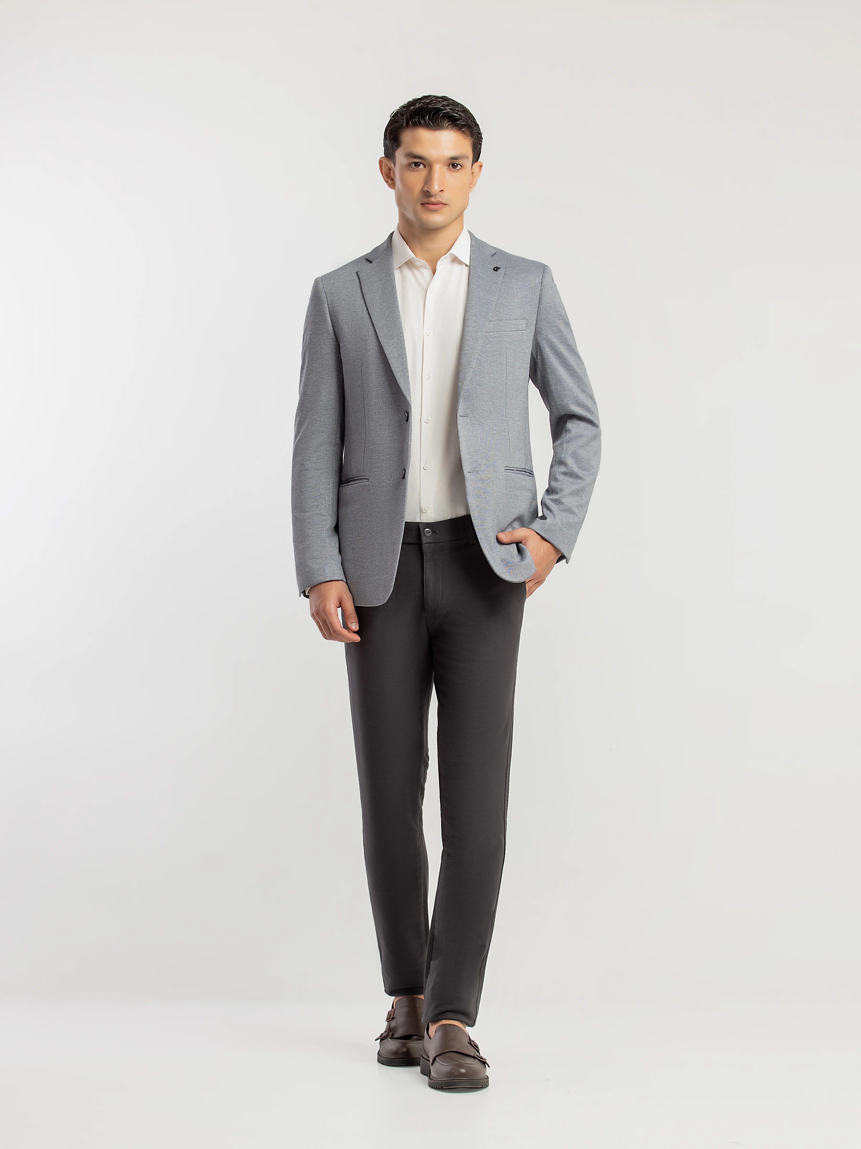 Men's Grey Blazer - EMTB5-6894 - Image 2