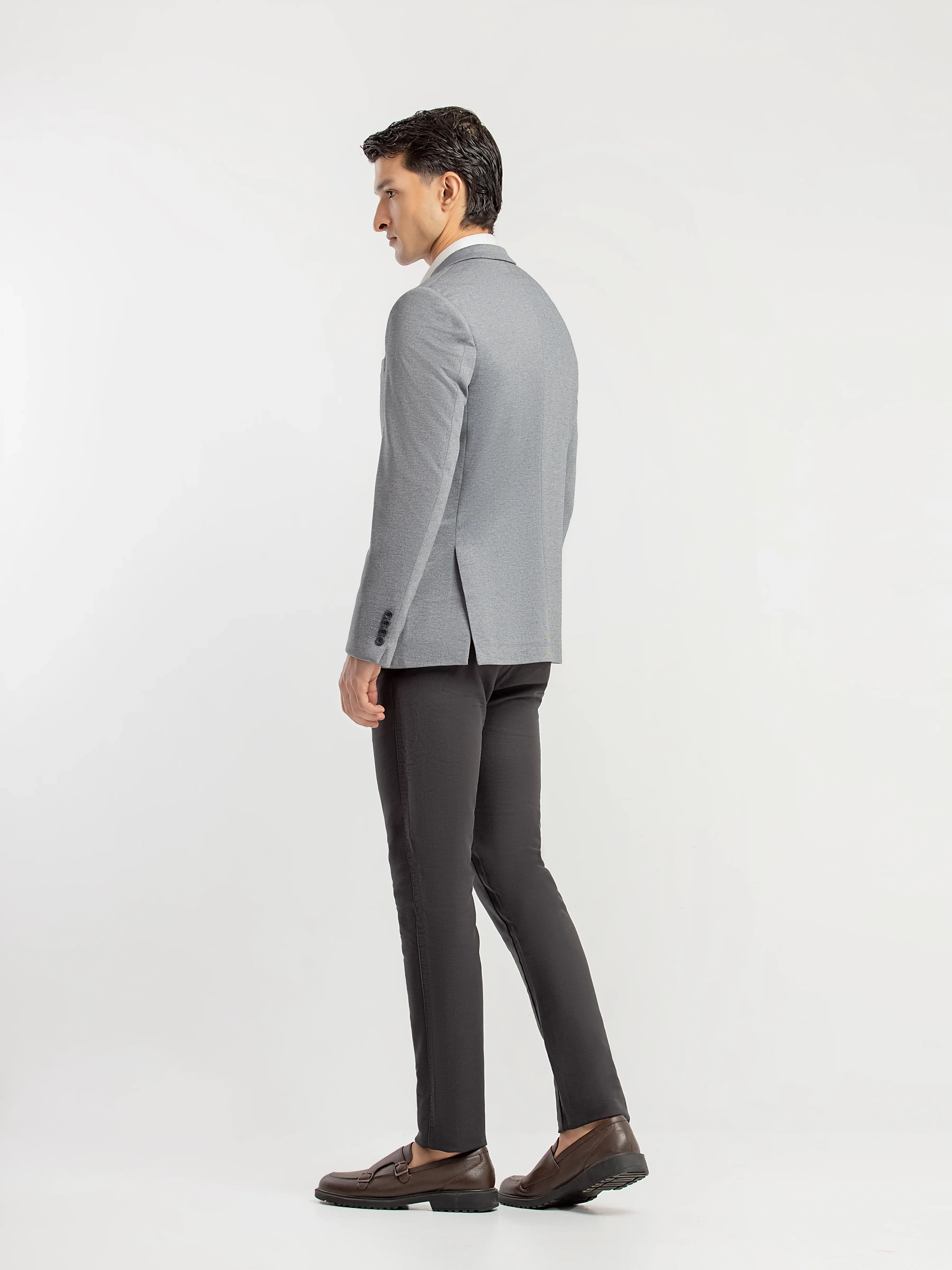Men's Grey Blazer - EMTB5-6894 - Image 5