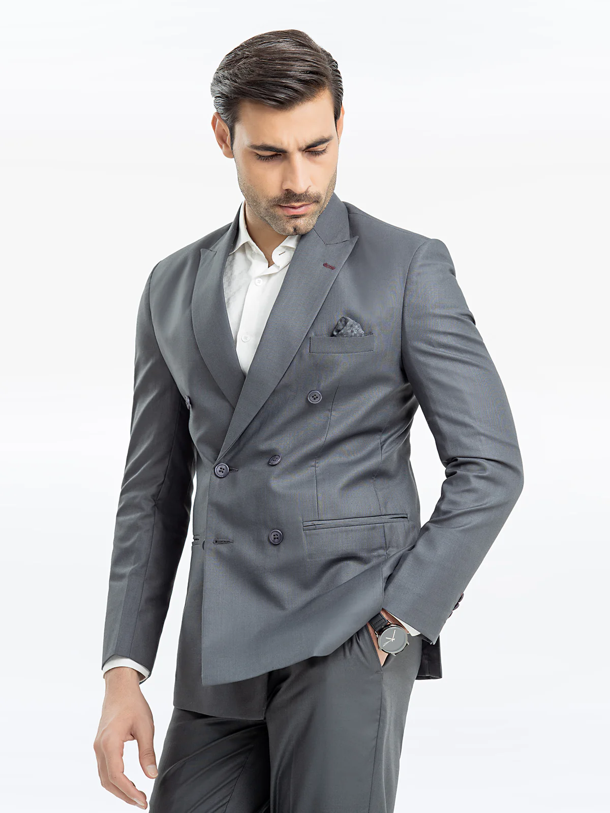 Men's Grey Coat Pant - EMTCP23-6854 - Image 3