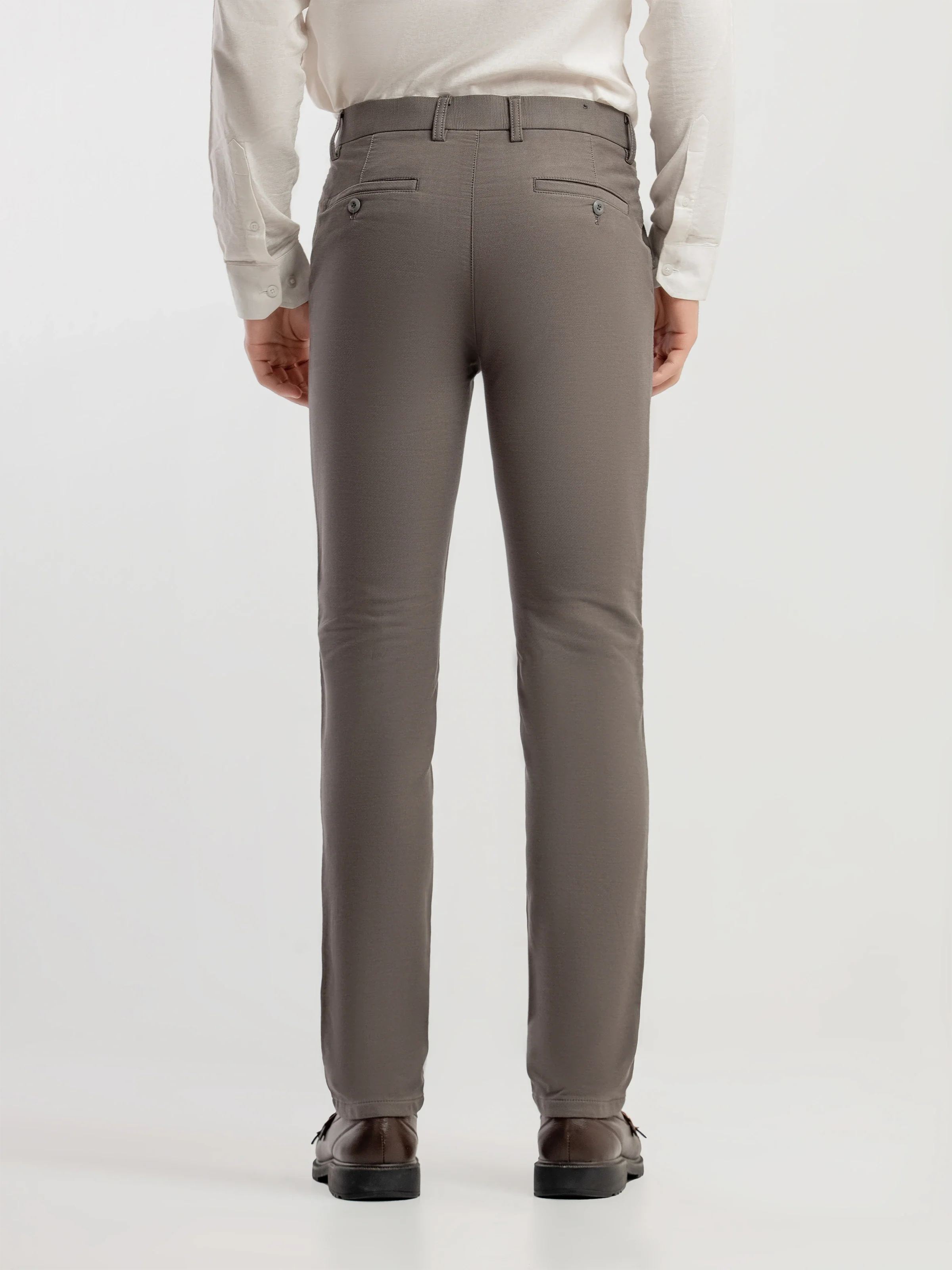Men's Grey Formal Pant - EMBPF6-15305 - Image 5