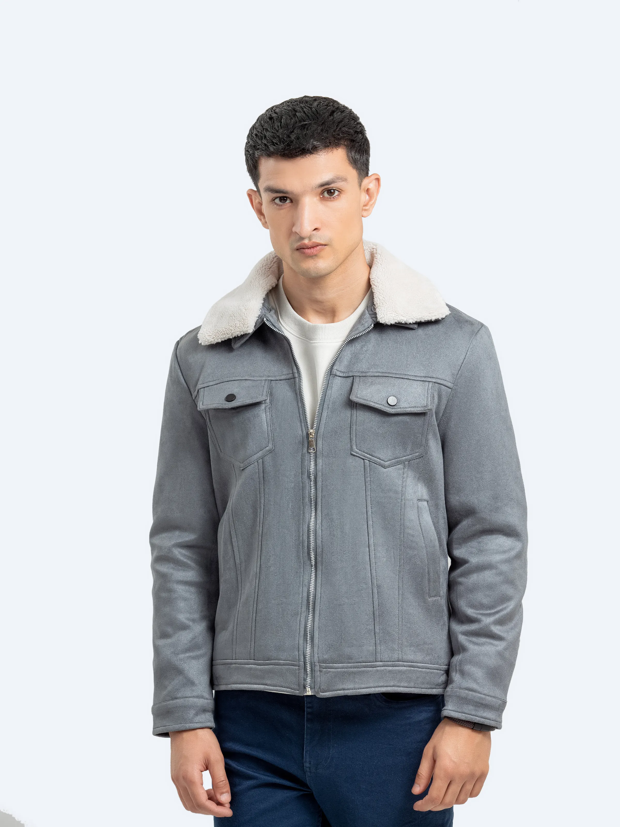 Men's Grey Jacket - EMTJ24-016 - Image 3
