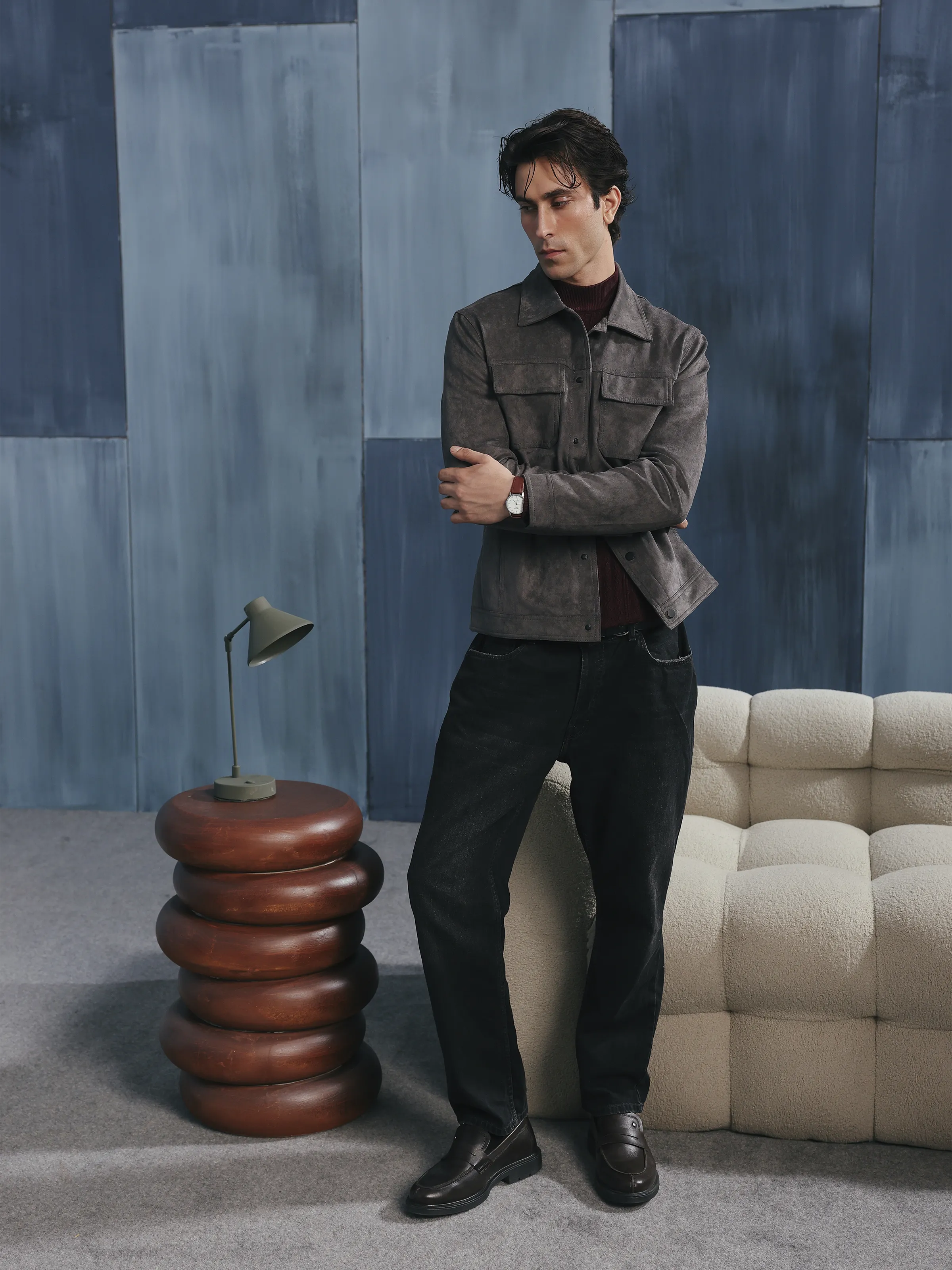 Men's Grey Jacket - EMTJ5-004 - Image 4