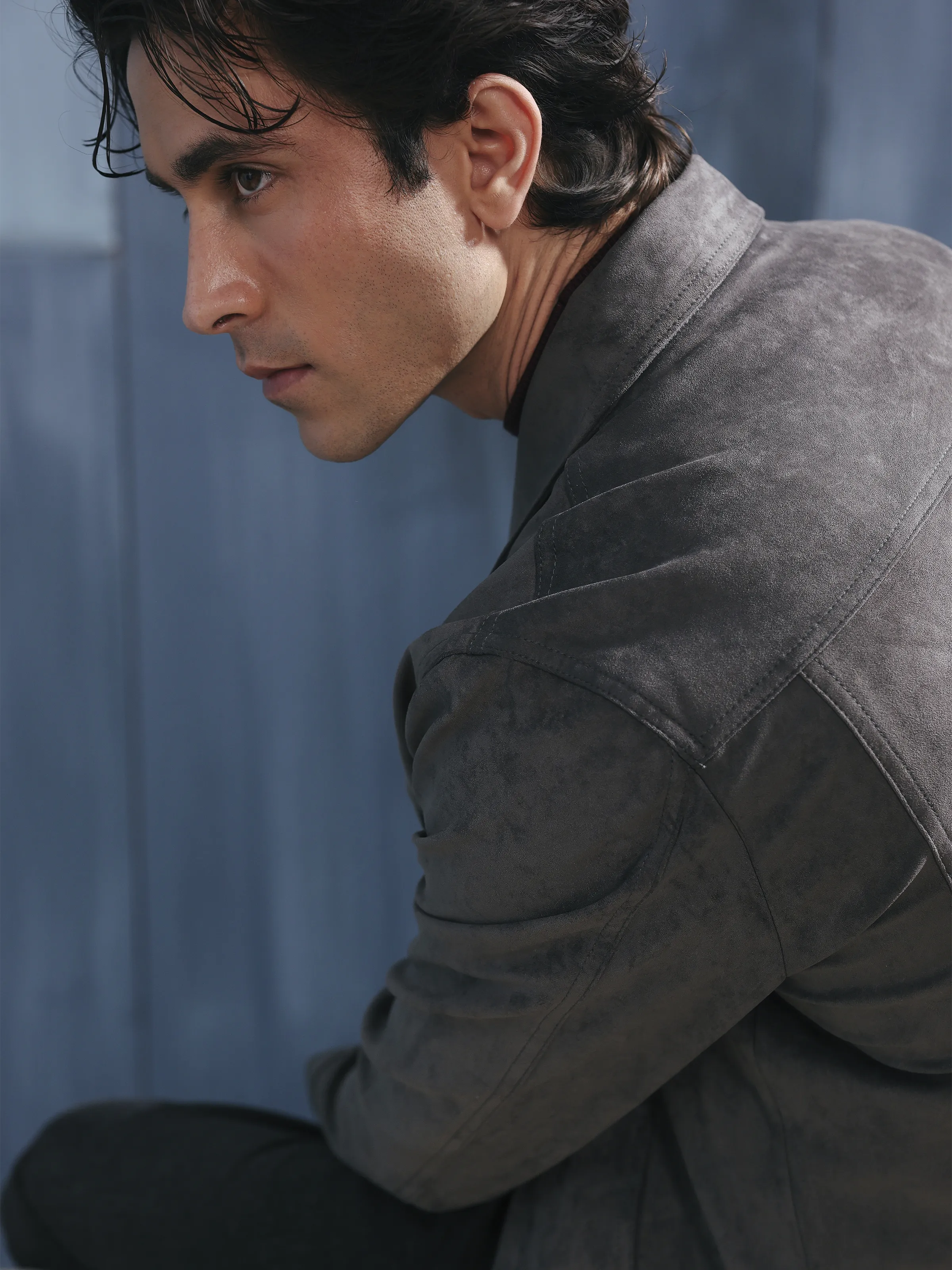 Men's Grey Jacket - EMTJ5-004 - Image 5