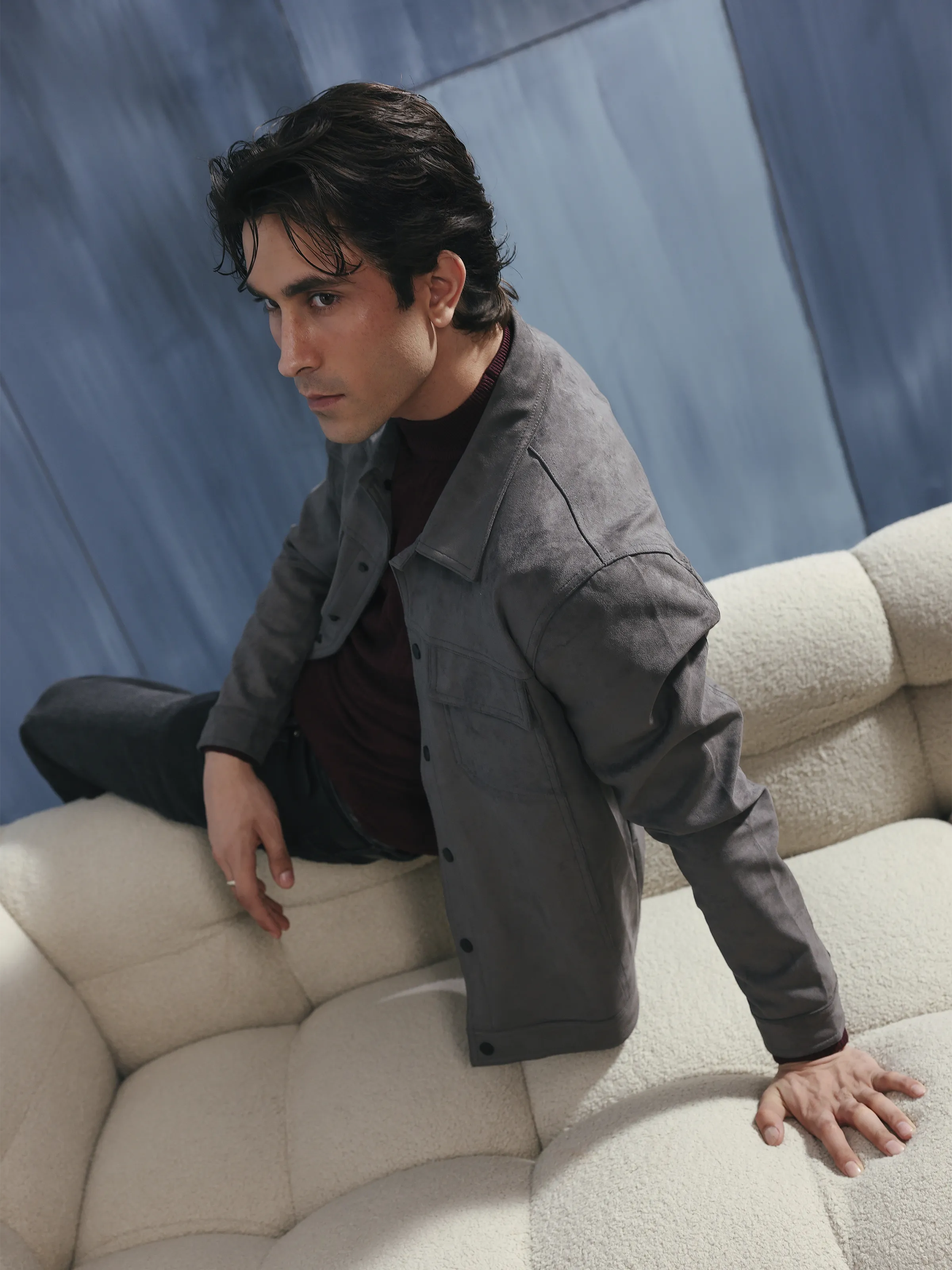 Men's Grey Jacket - EMTJ5-004 - Image 6