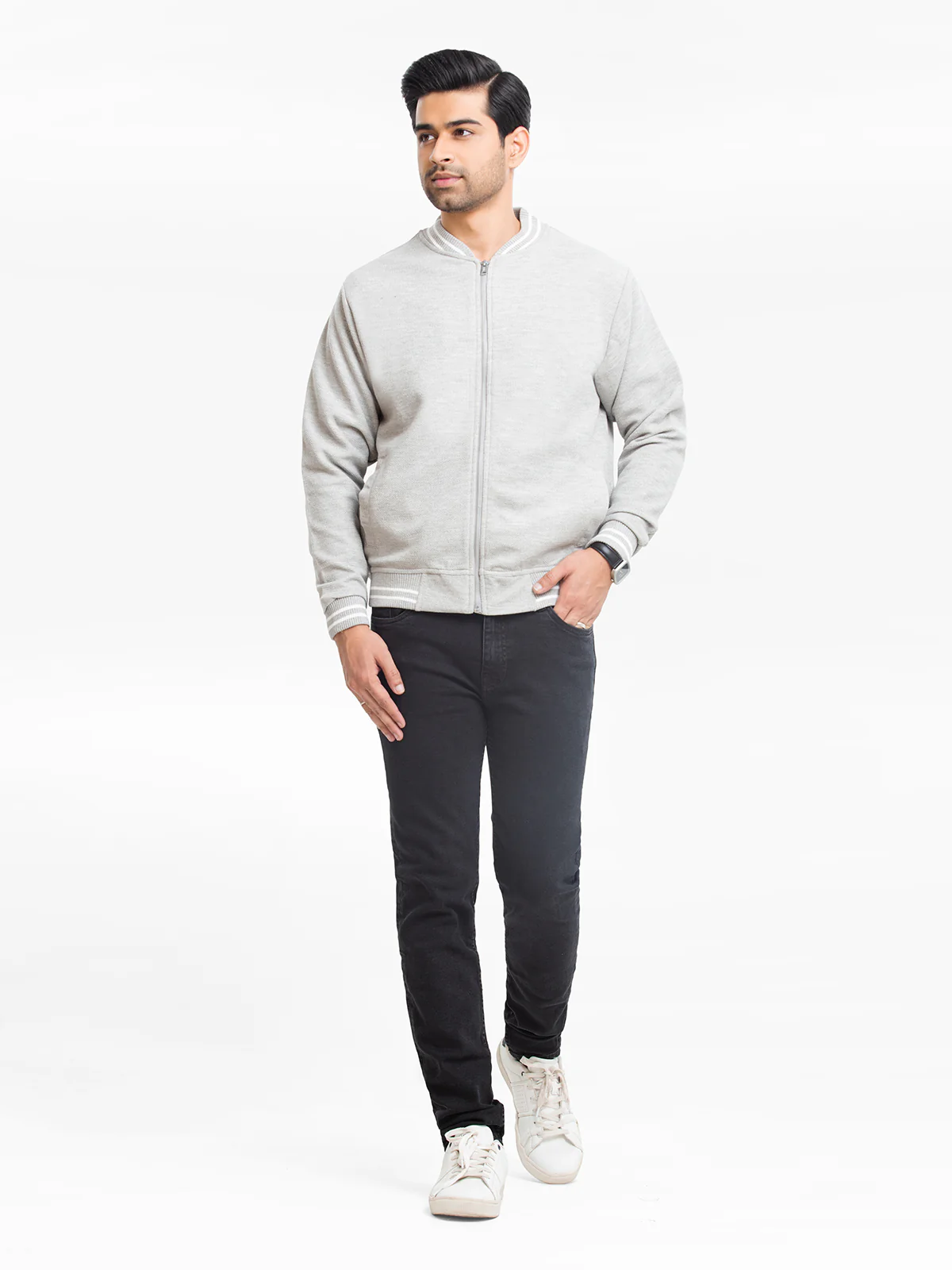 Men's Grey Jacket - EMTJK23-004 - Image 4