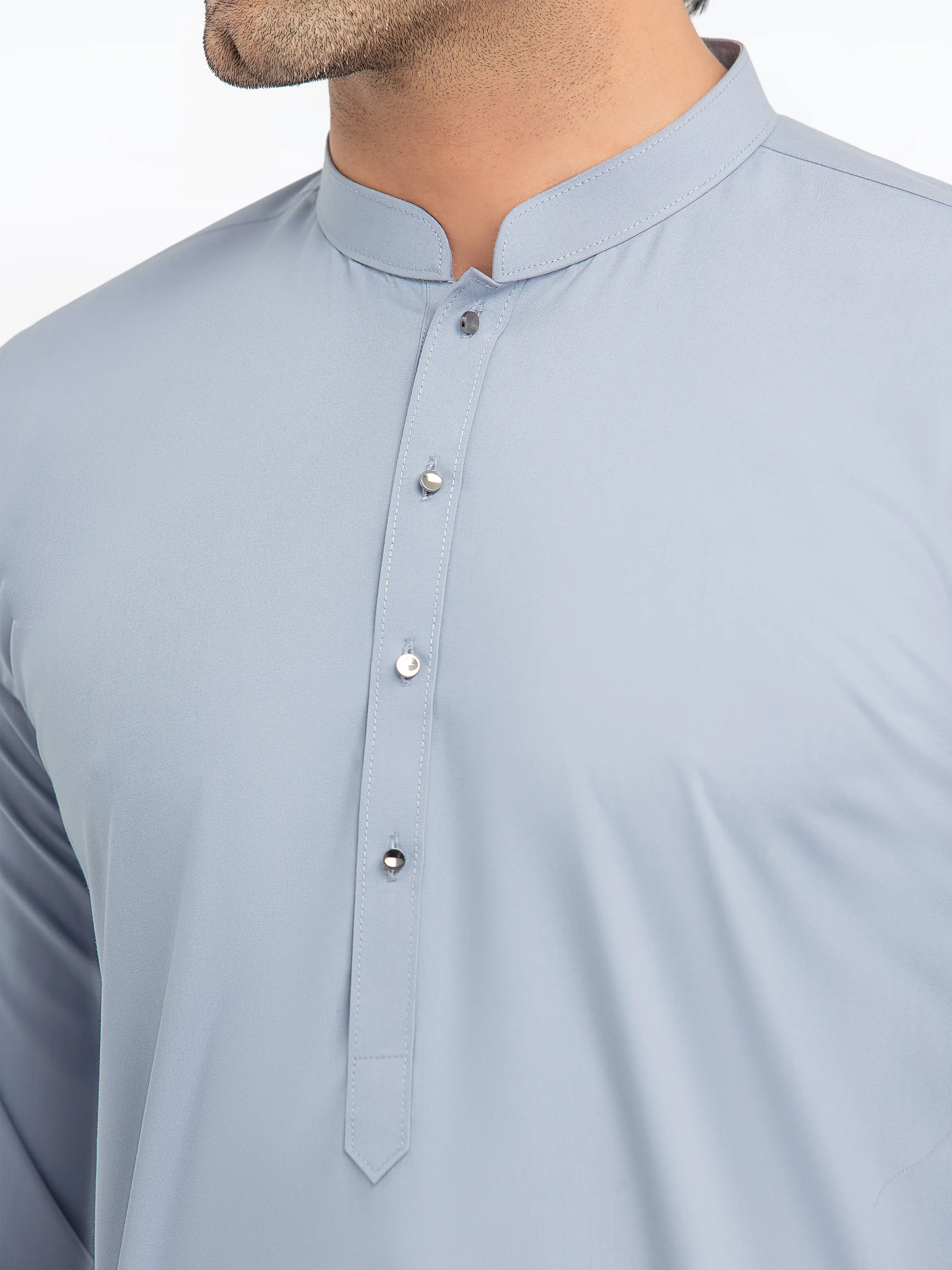 Men's Grey Kurta Pajama - EMTKPT5-060 - Image 3