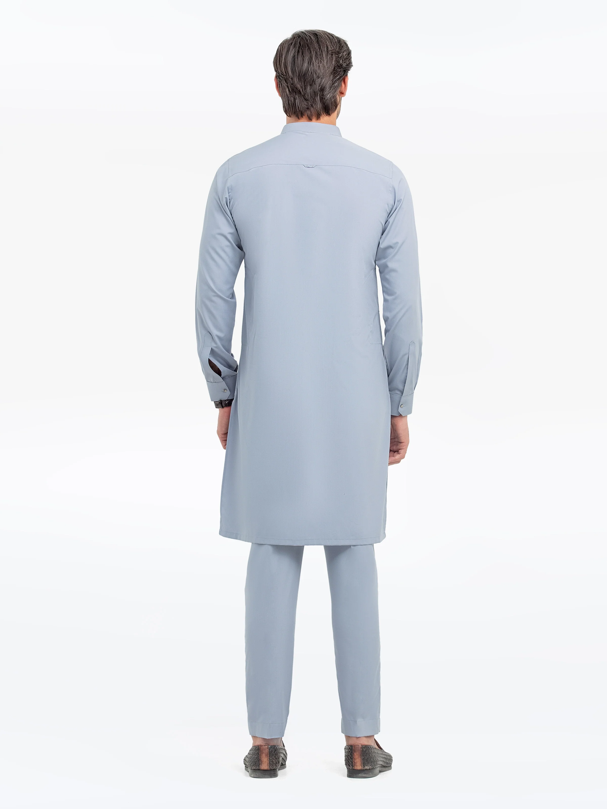 Men's Grey Kurta Pajama - EMTKPT5-060 - Image 5
