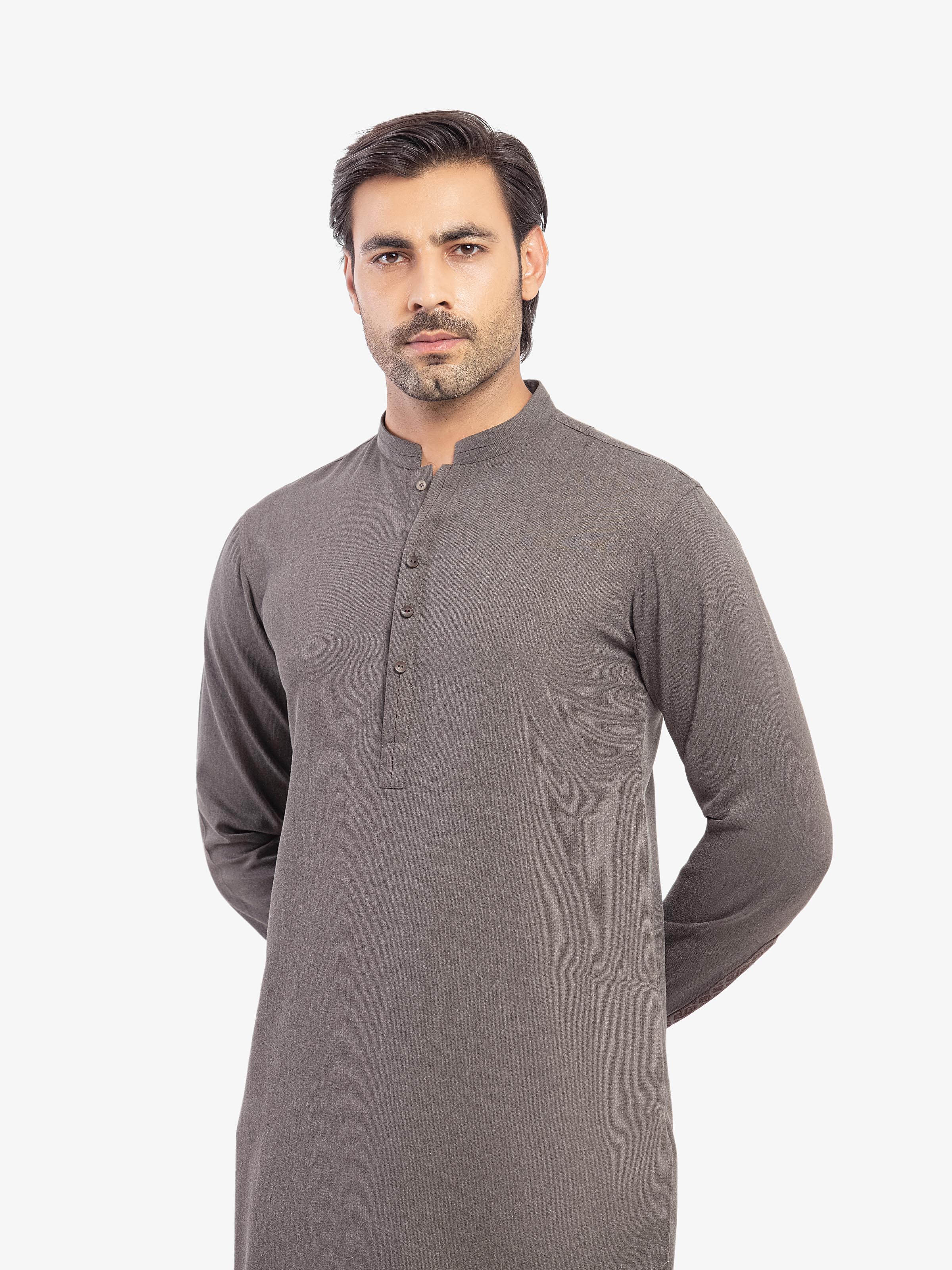 Men's Grey Kurta Pajama - EMTKPT5-088 - Image 2