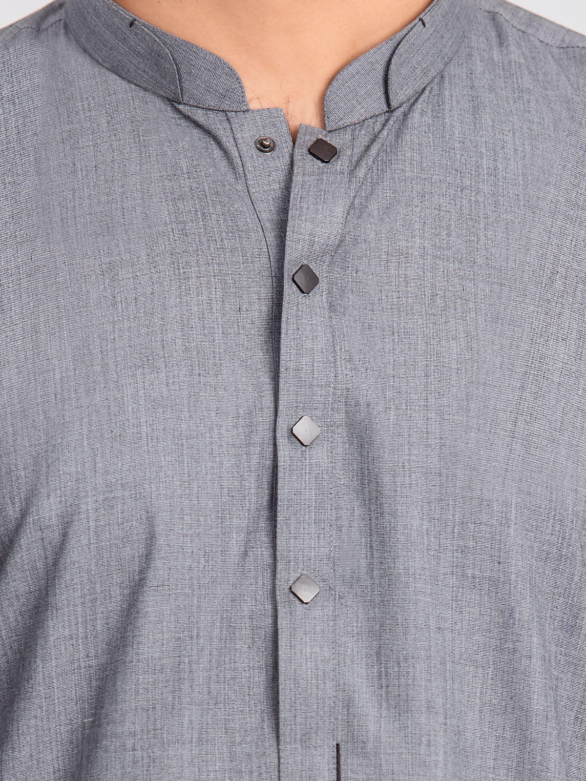 Men's Grey Shalwar Kameez - EMTKST24-99425 - Image 5