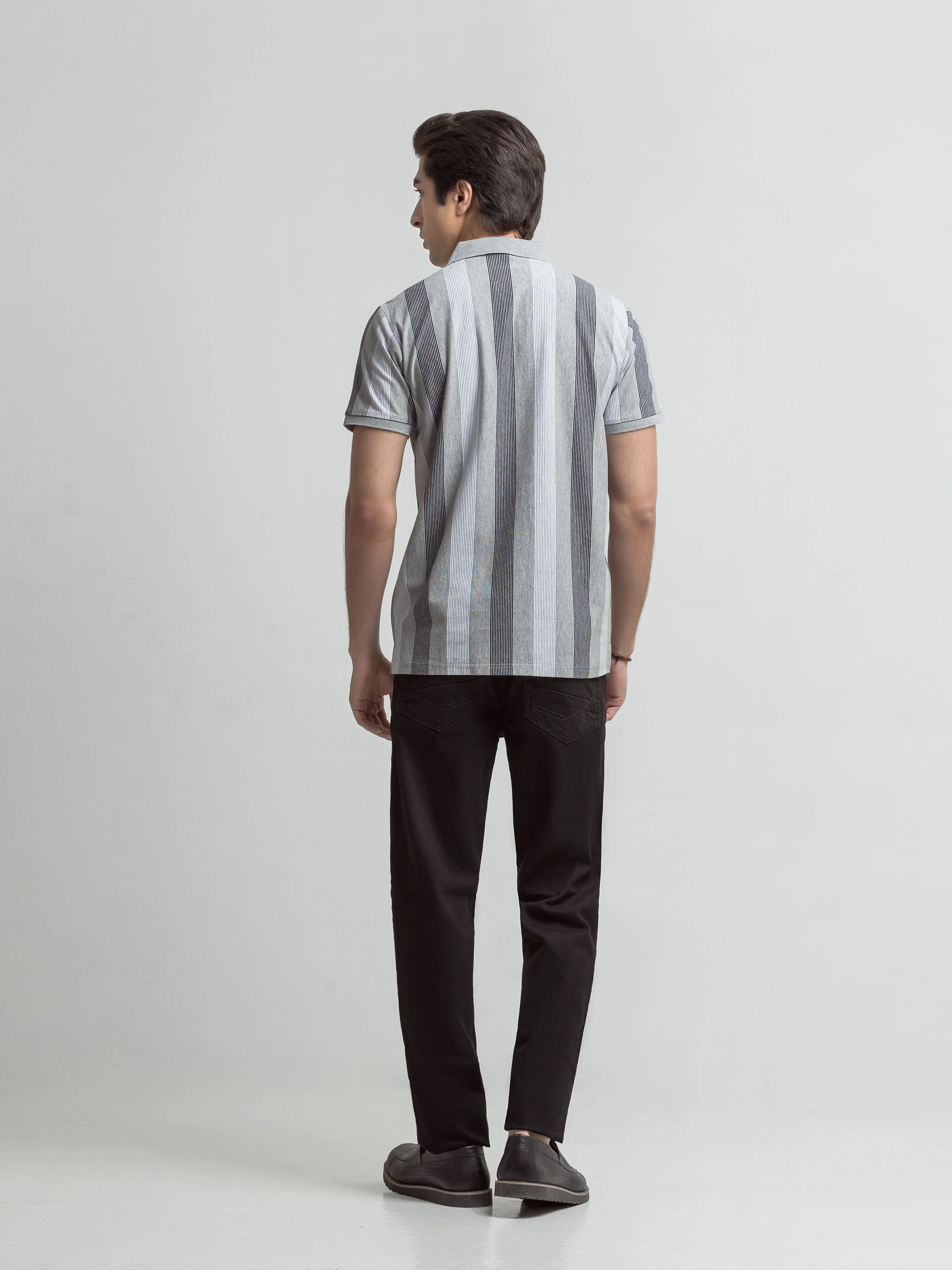 Men's Grey Polo Shirt - EMTPS6-058 - Image 5