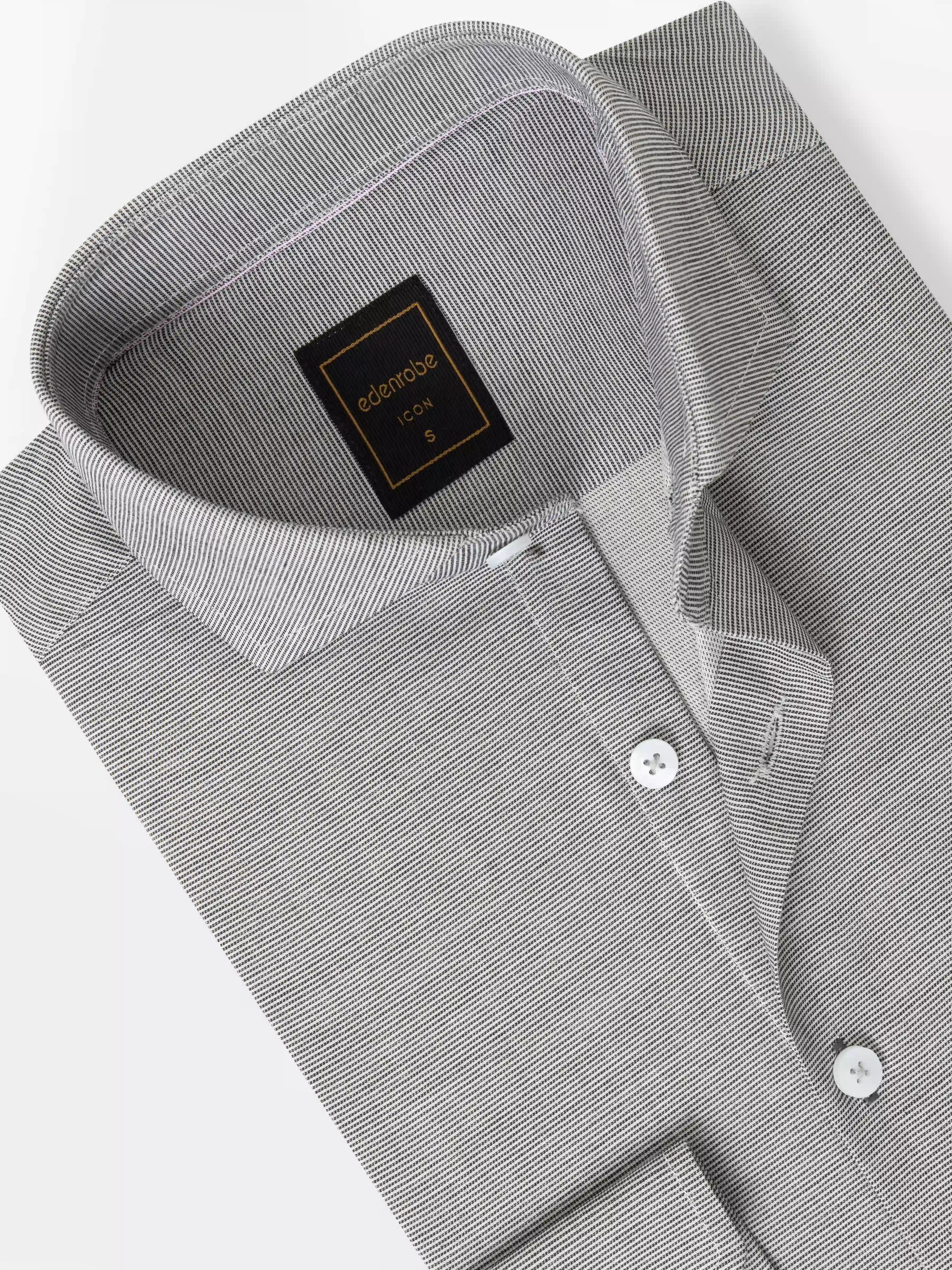 Men's Grey Shirt - EMTSI5-50762 - Image 2
