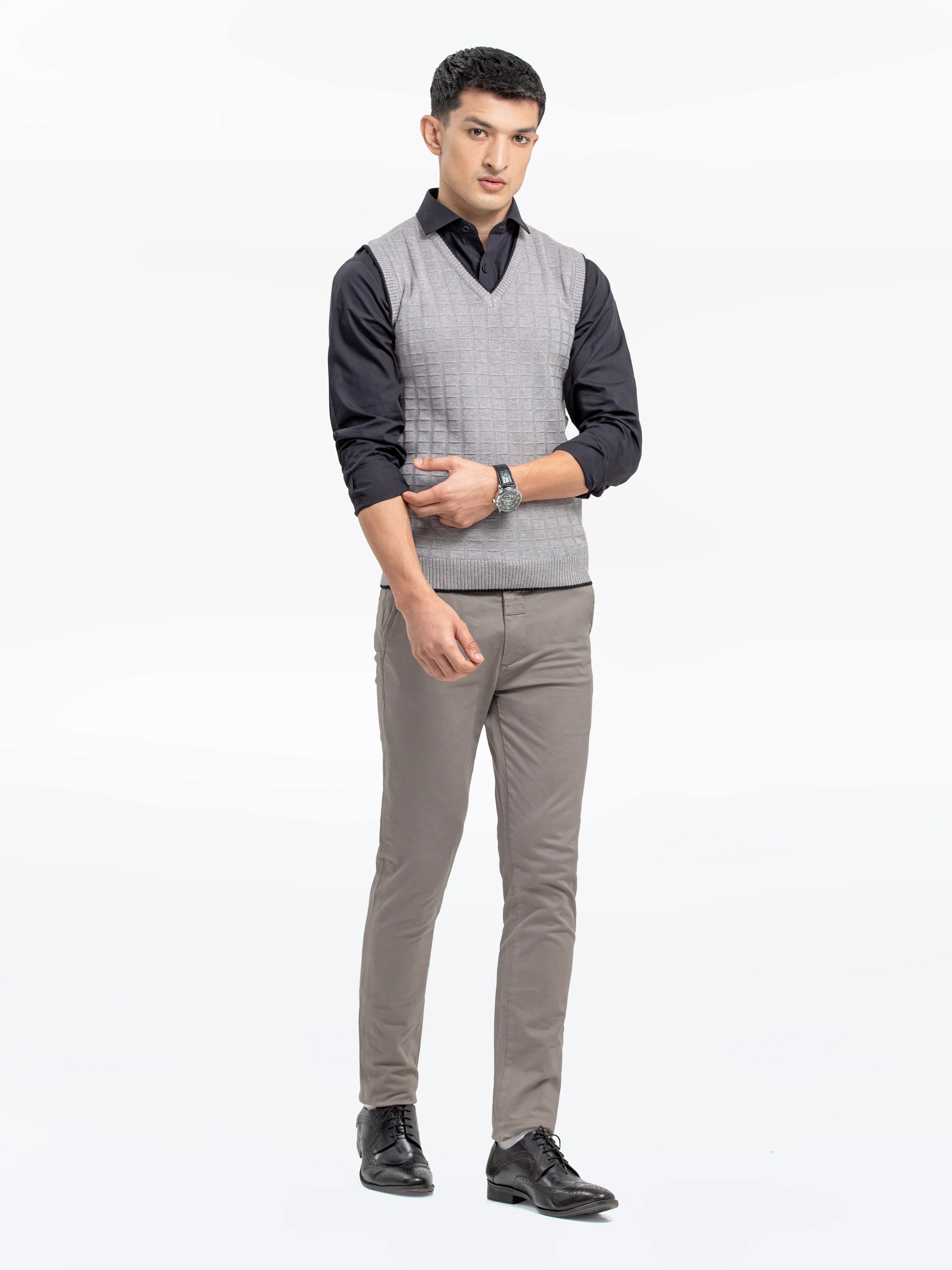 Men's Grey Sweater - EMTSWT24-007 - Image 2