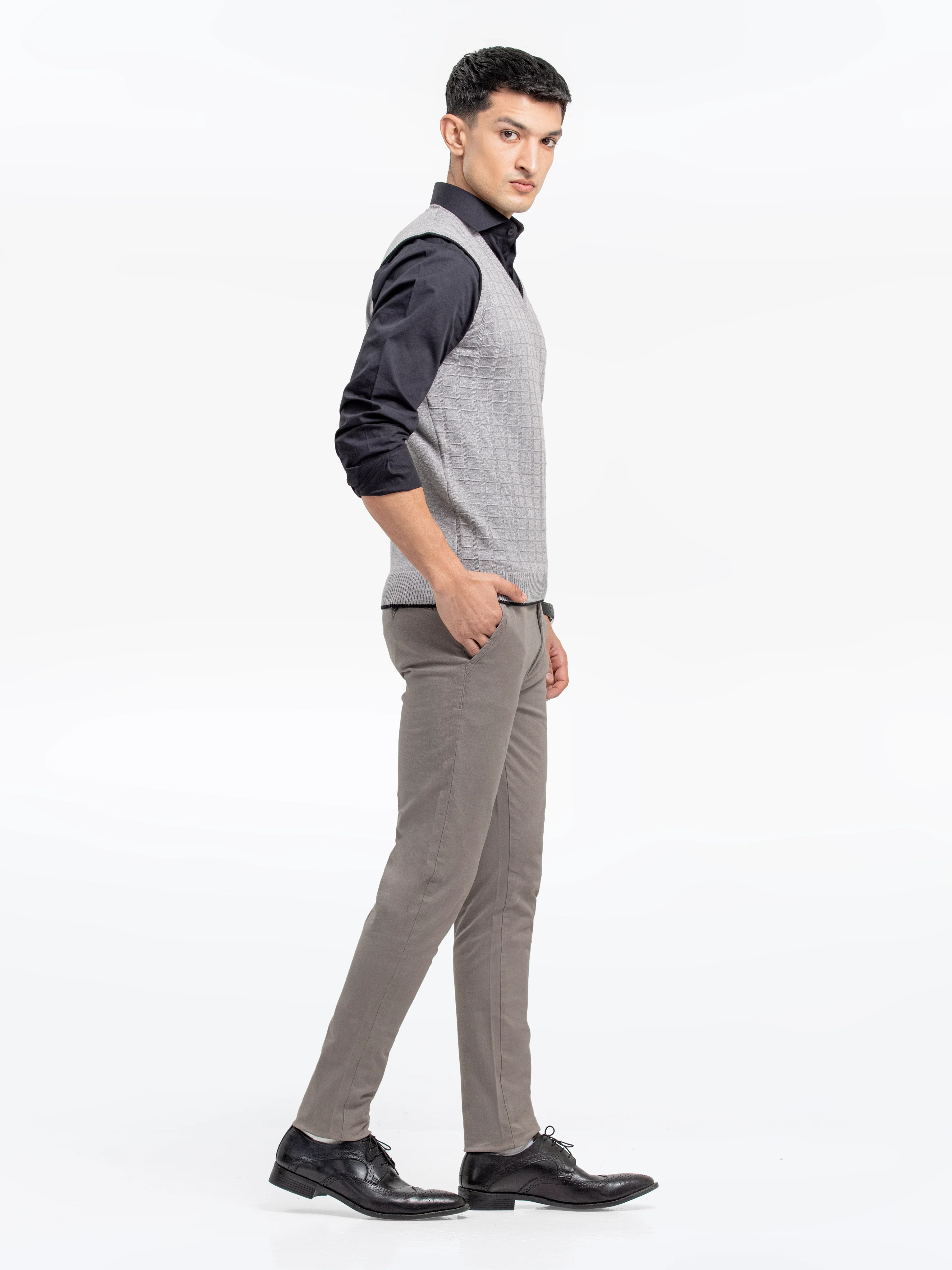 Men's Grey Sweater - EMTSWT24-007 - Image 3