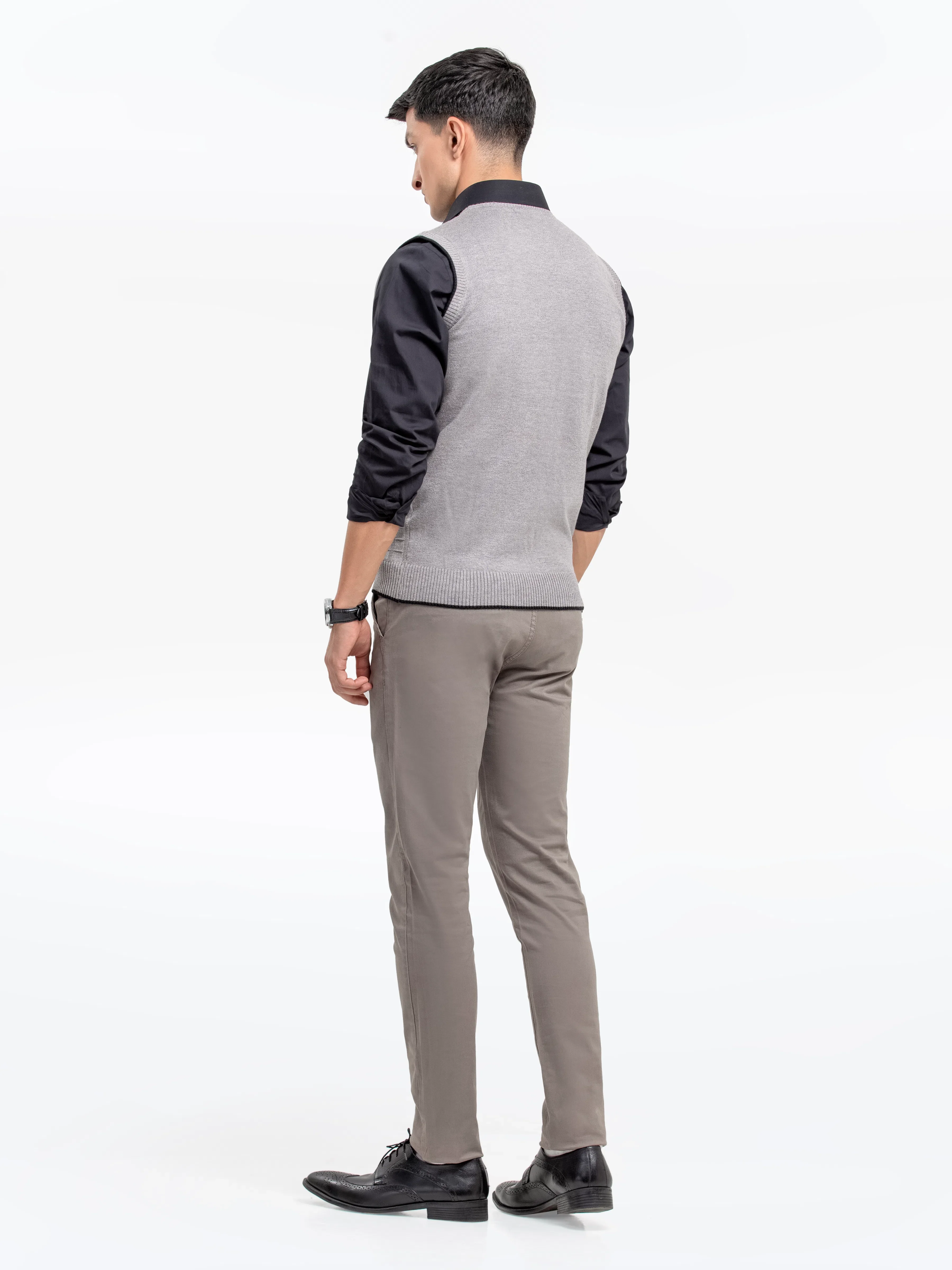 Men's Grey Sweater - EMTSWT24-007 - Image 4