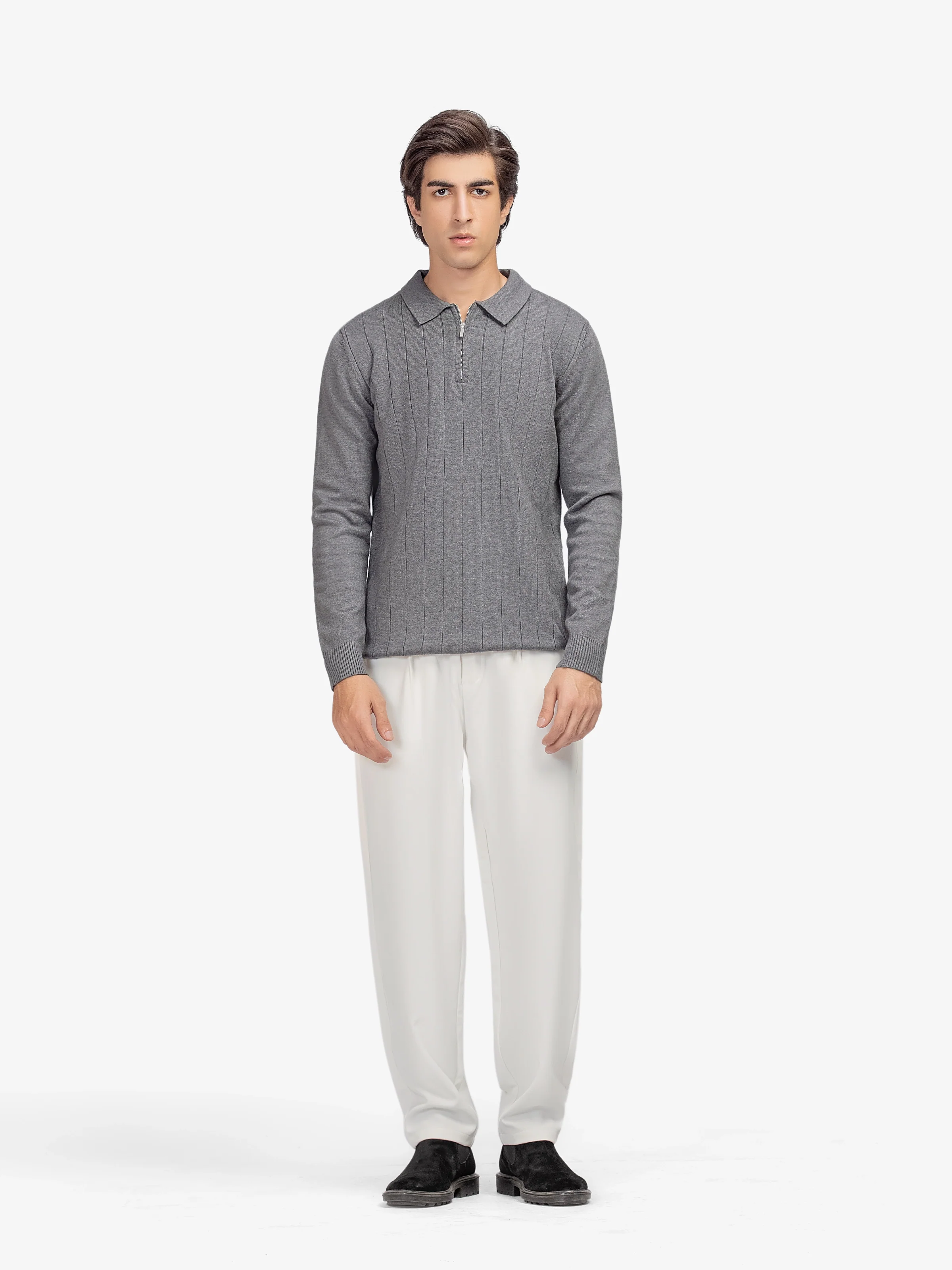 Men's Grey Sweater - EMTSWT5-029 - Image 3