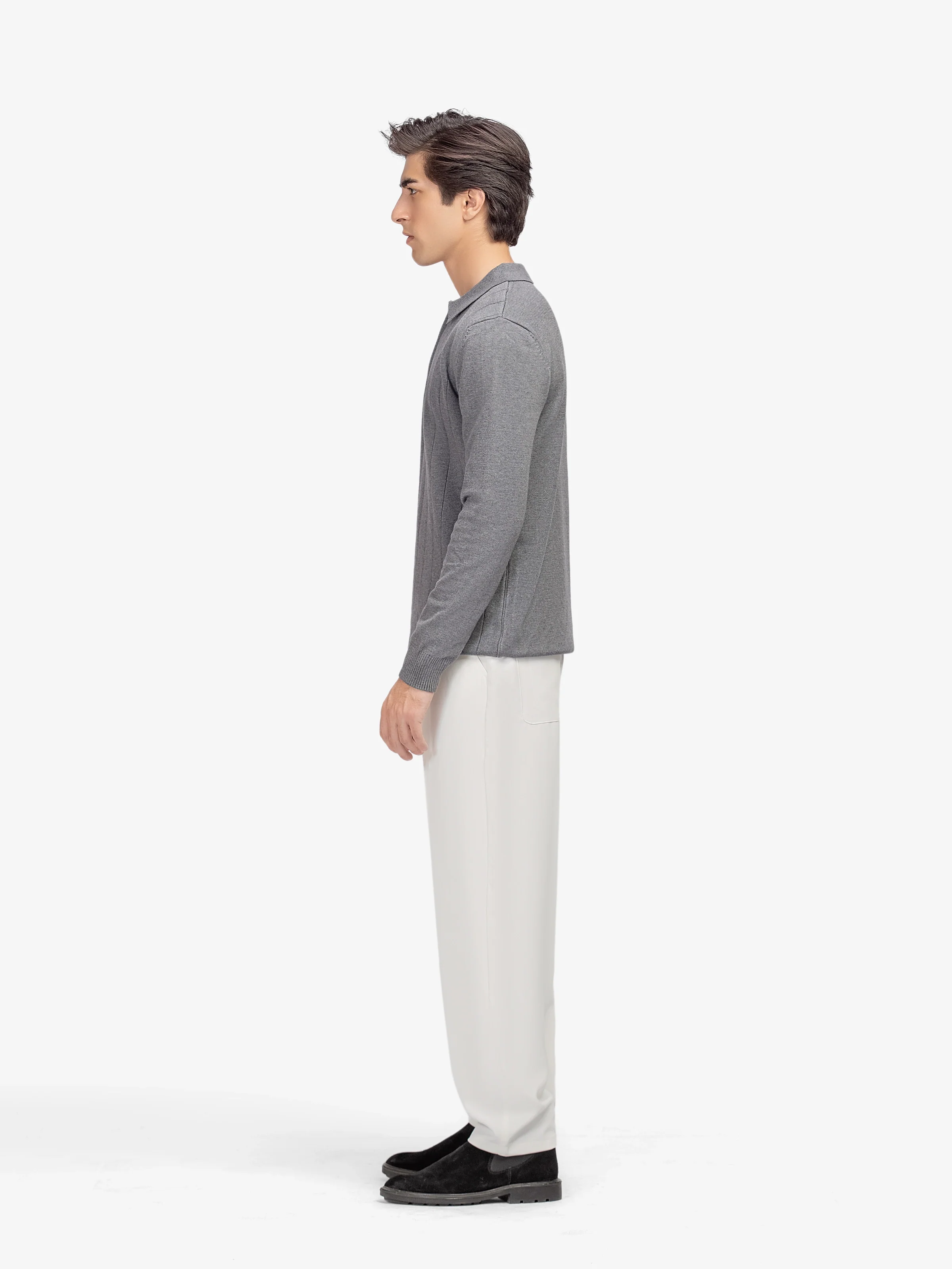 Men's Grey Sweater - EMTSWT5-029 - Image 4