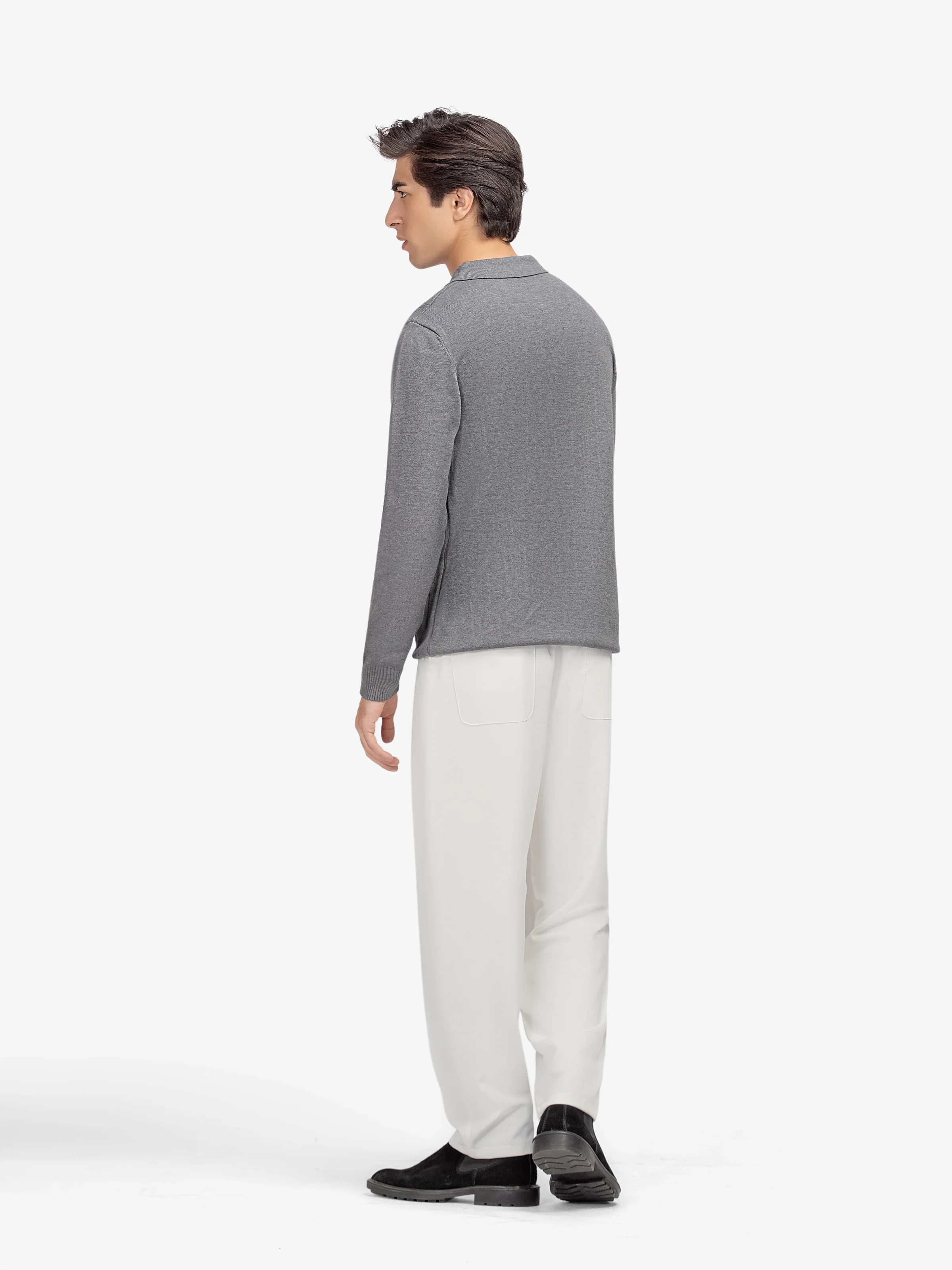 Men's Grey Sweater - EMTSWT5-029 - Image 5