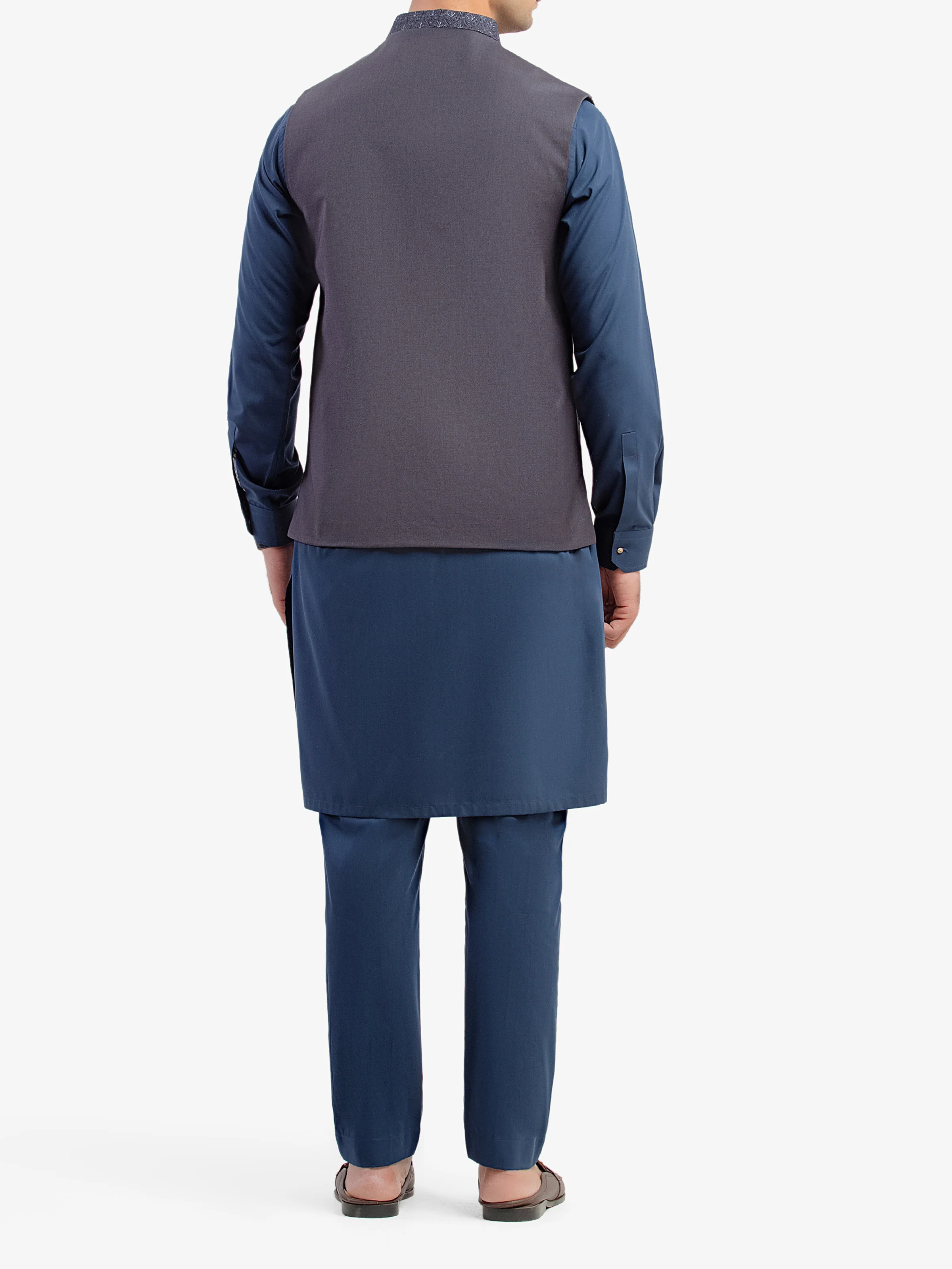 Men's Grey Waist Coat - EMTWC5-35959 - Image 5