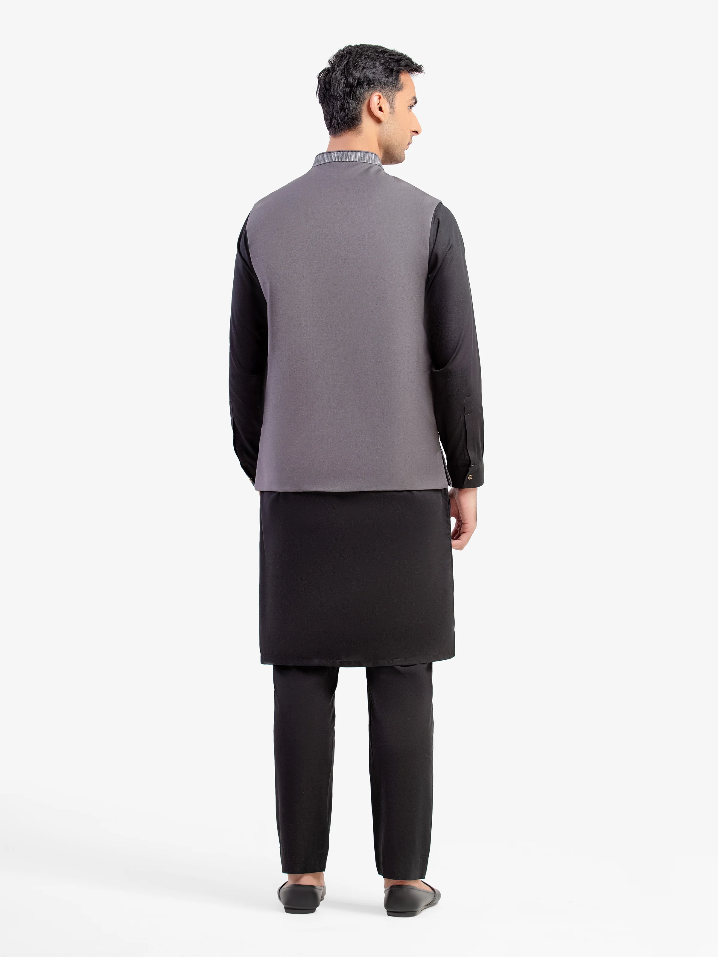 Men's Grey Waist Coat - EMTWC5-35964 - Image 5