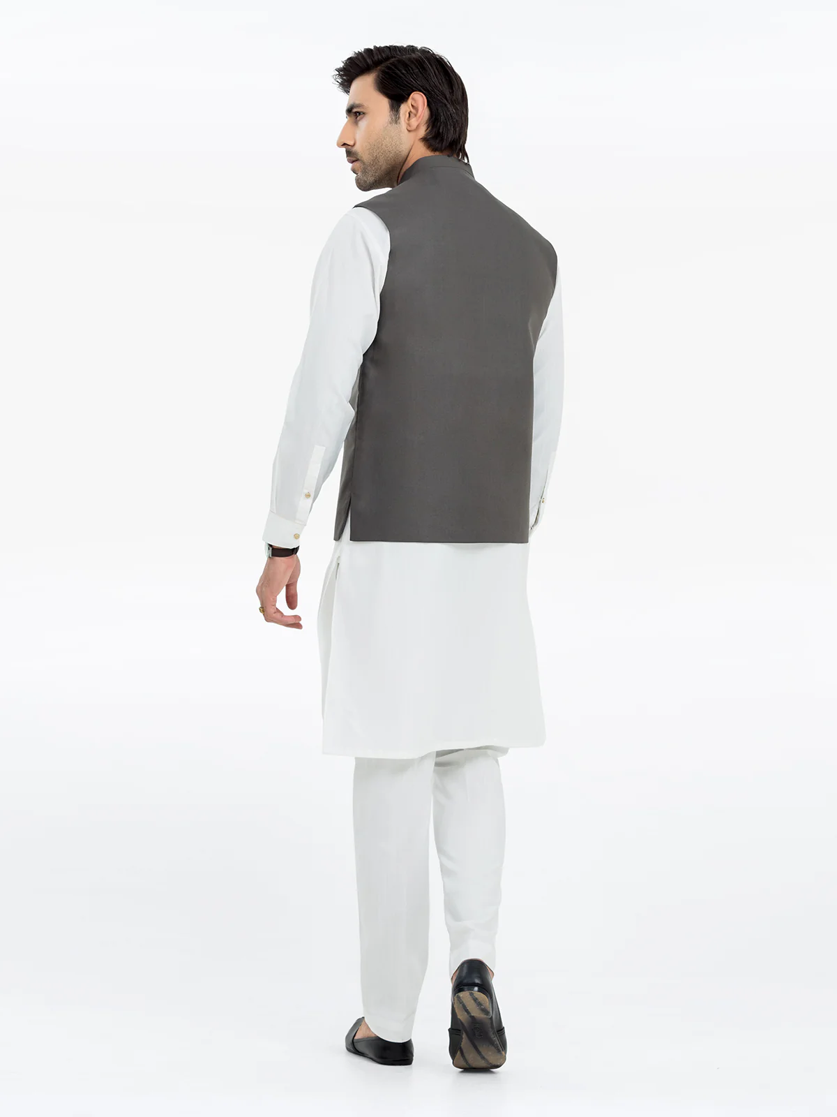 Men's Grey Waist Coat - EMTWCP24-35927 - Image 2