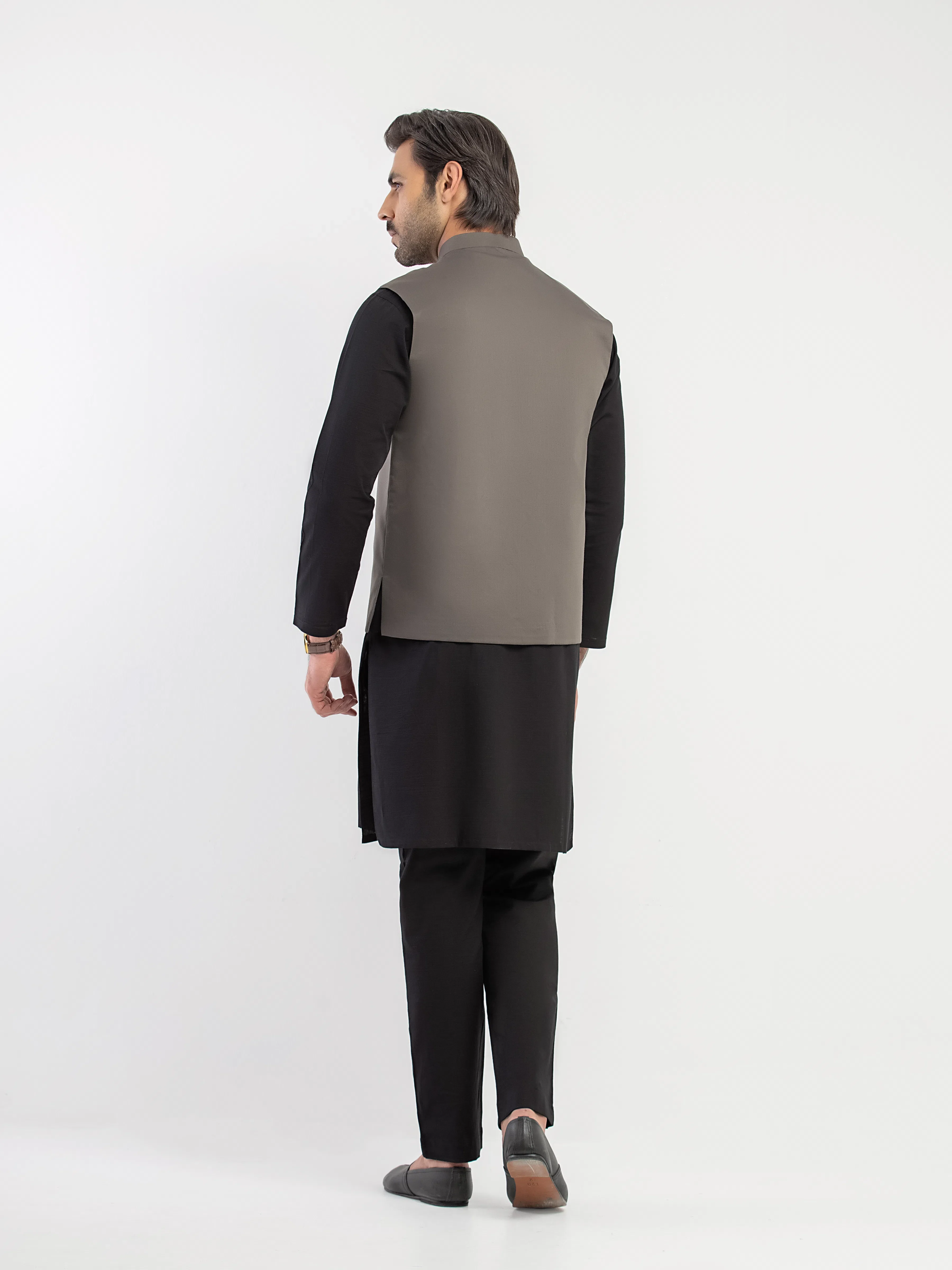 Men's Grey Waist Coat - EMTWCP5-35942 - Image 6