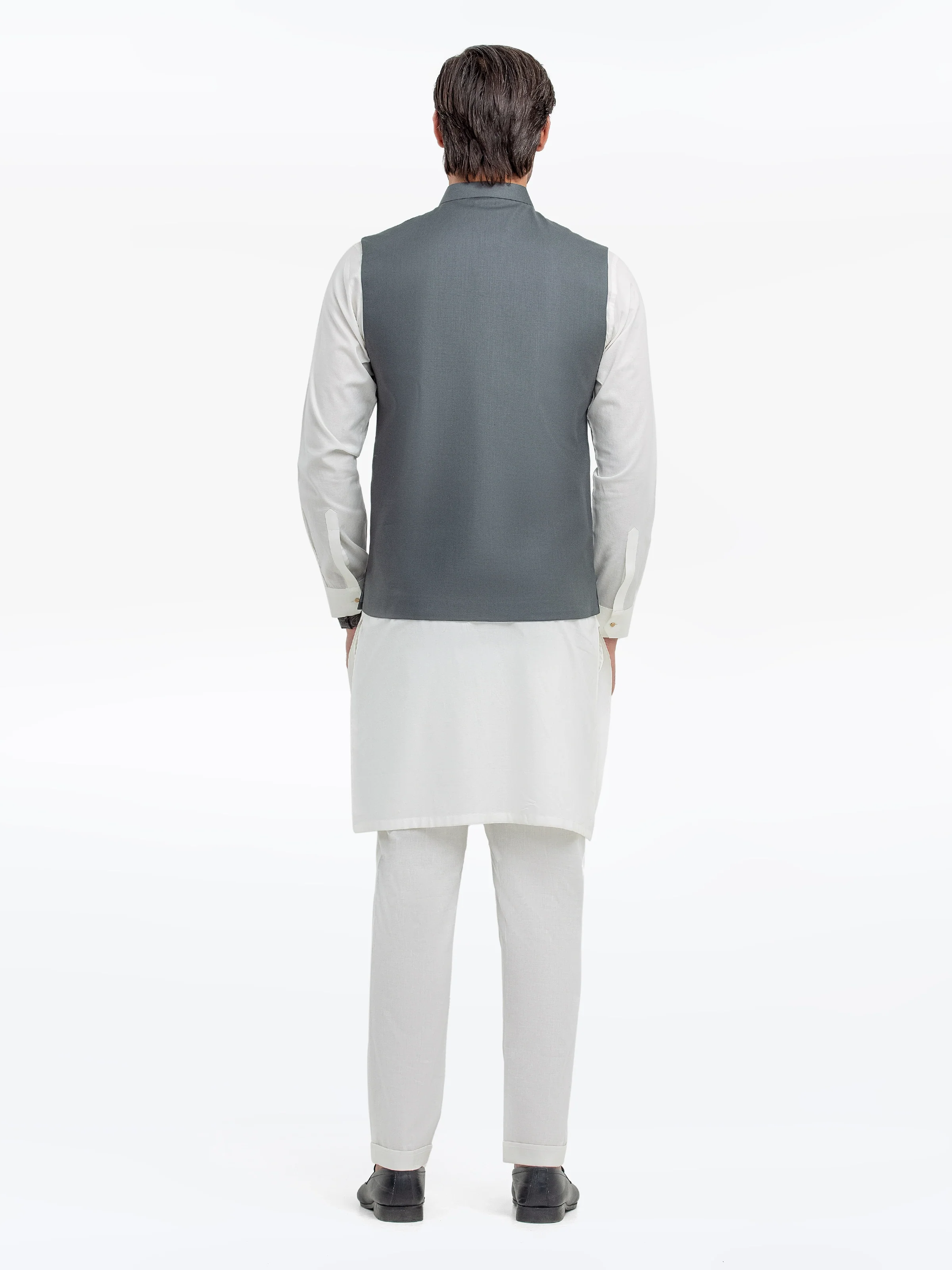 Men's Grey Waist Coat - EMTWCP5-35946 - Image 5