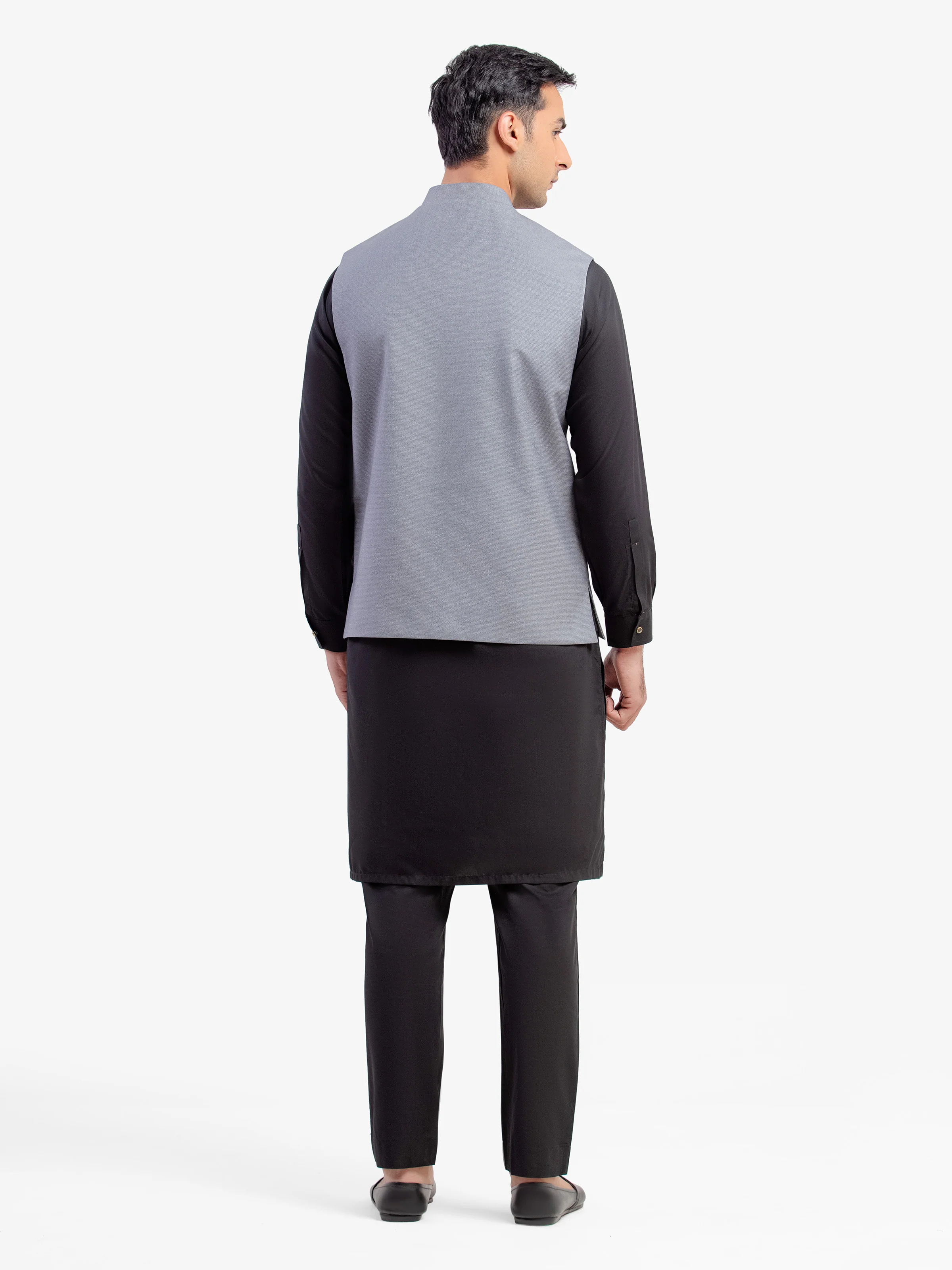 Men's Grey Waist Coat - EMTWCP5-35990 - Image 5