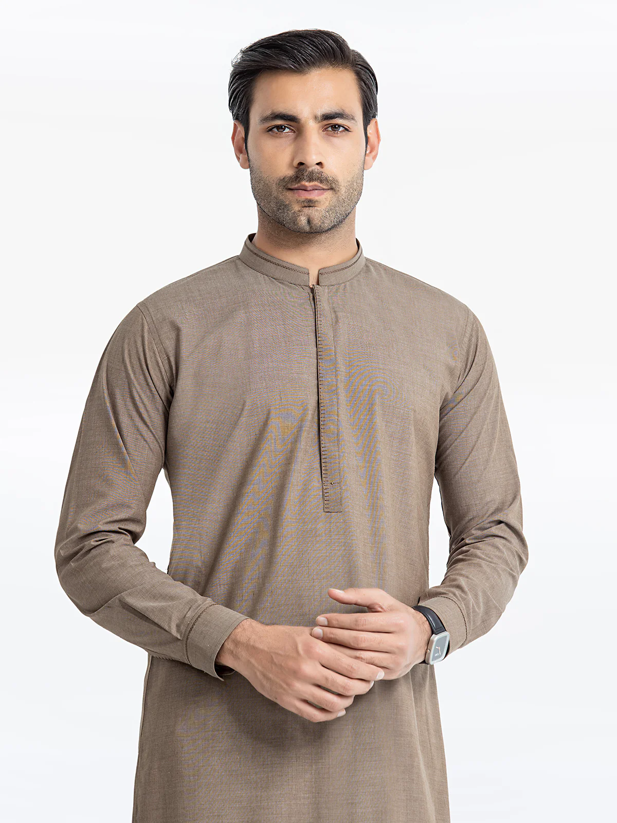 Men's Hazy Brown Shalwar Kameez - EMTKS24-41105 - Image 2