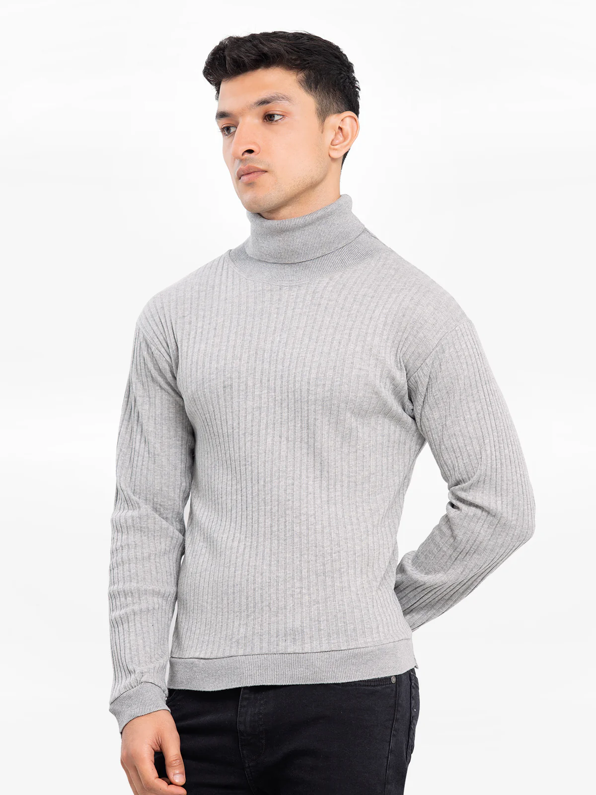 Men's Heather Grey High Neck - EMTTF23-002 - Image 4