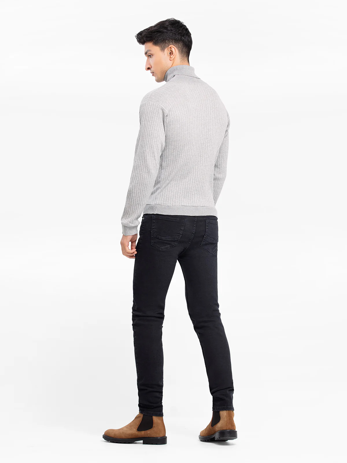 Men's Heather Grey High Neck - EMTTF23-002 - Image 5