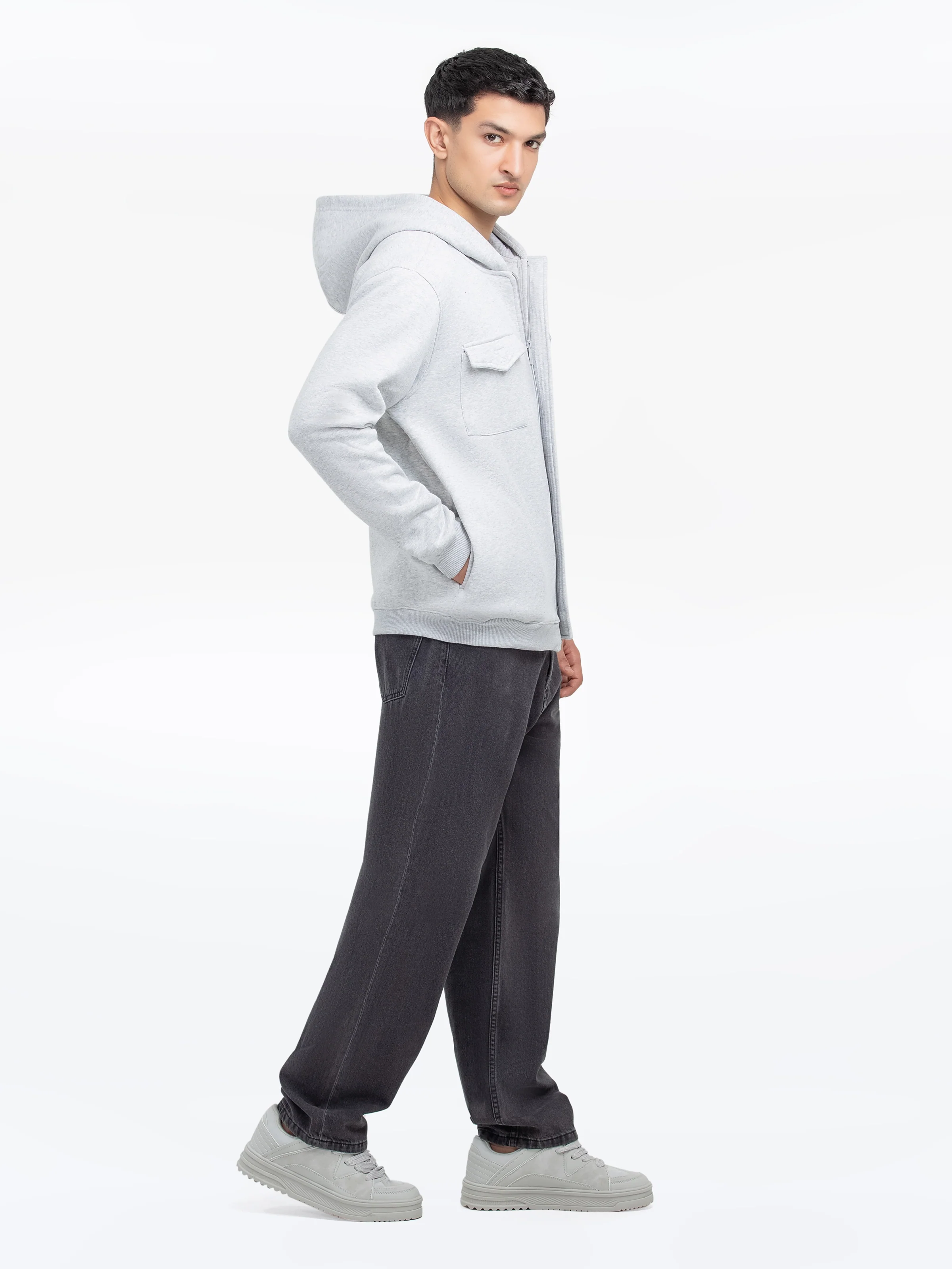 Men's Grey Jacket - EMTJK24-007 - Image 4