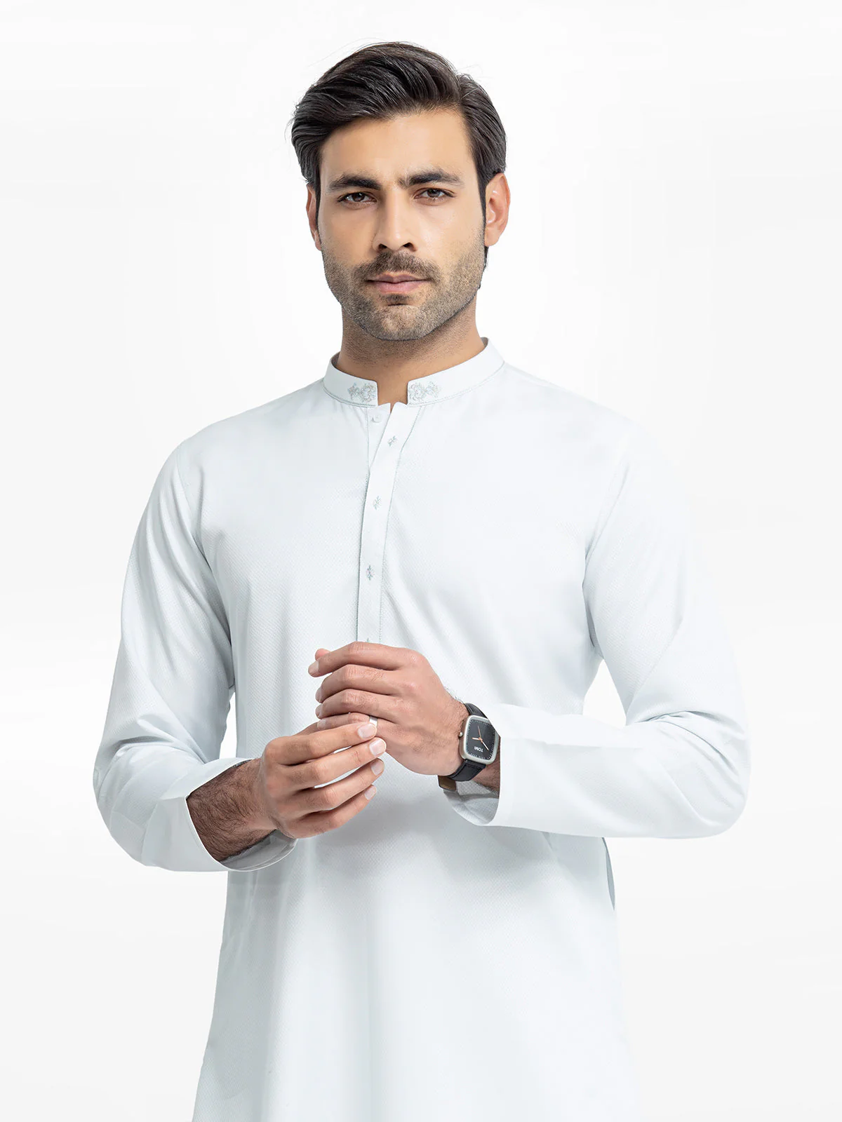 Men's Blue Kurta - EMTK24-99443 - Image 2
