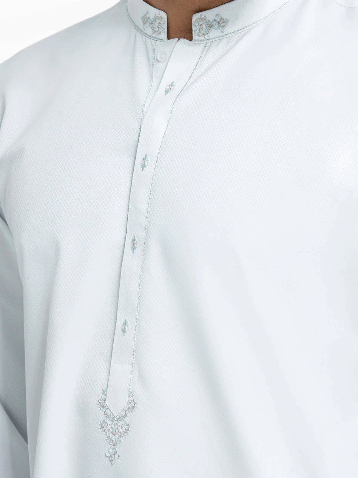 Men's Blue Kurta - EMTK24-99443 - Image 3