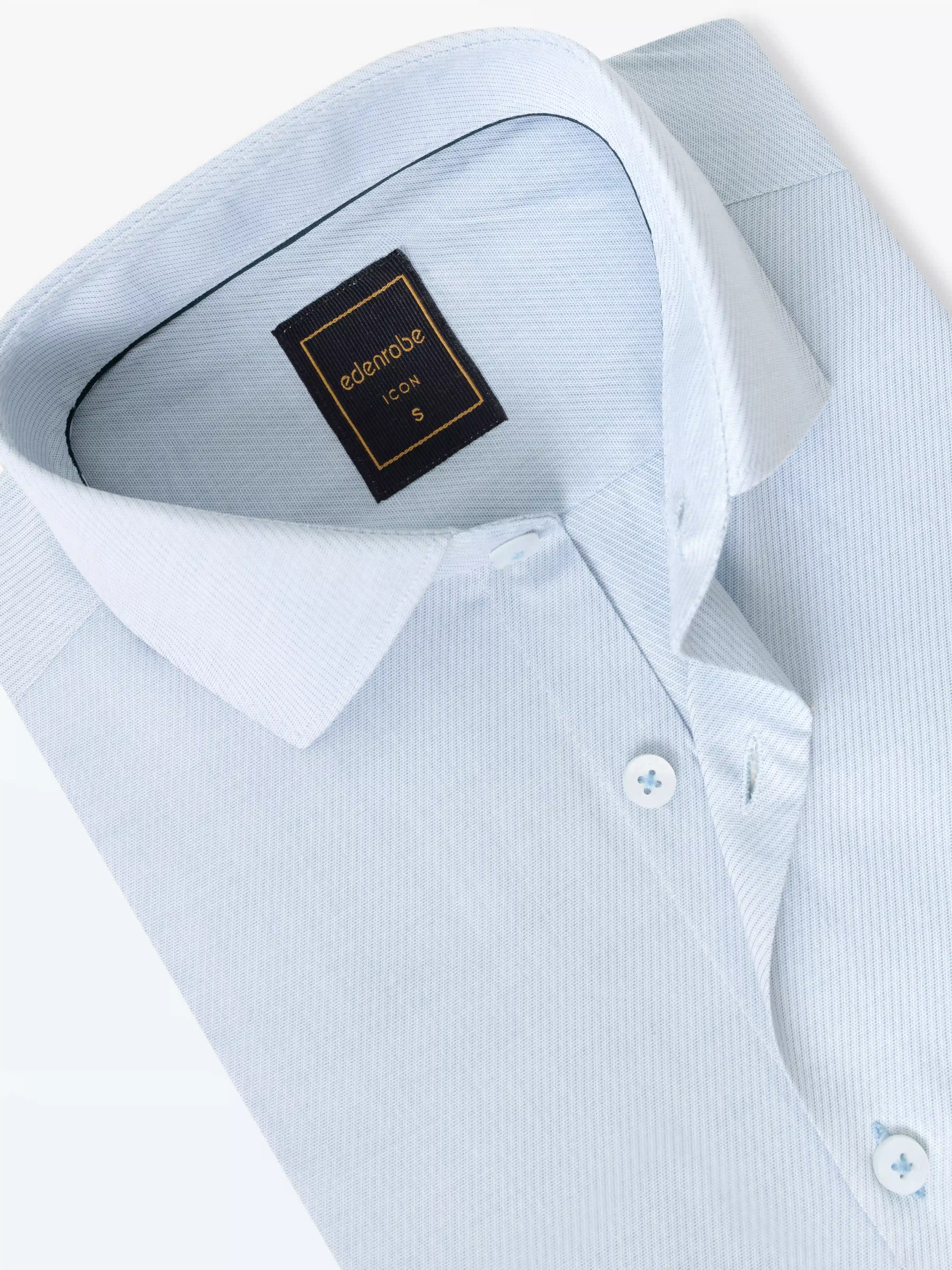 Men's Ice Blue Shirt - EMTSI5-50759 - Image 2